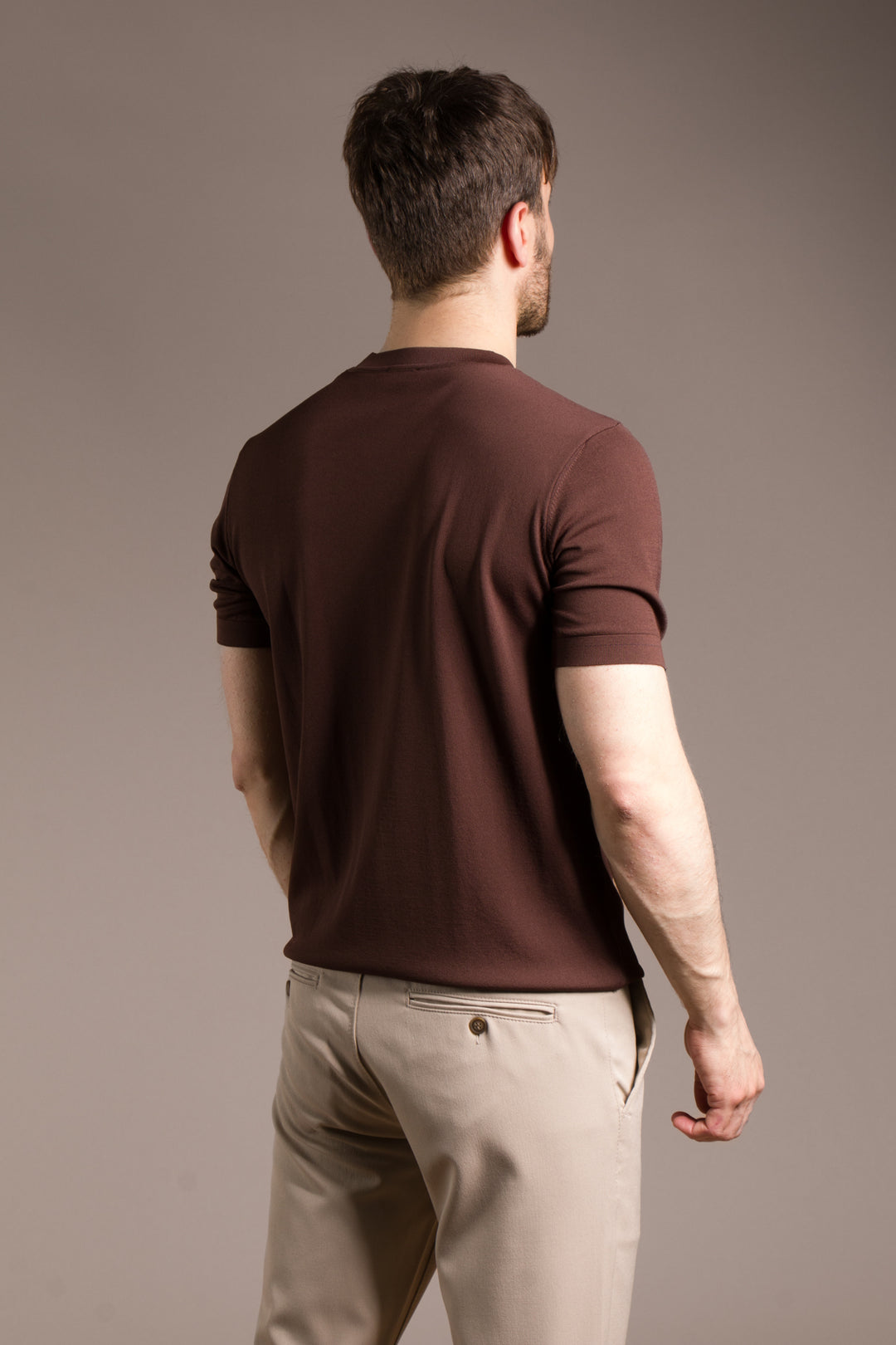 Rayon İplik Yaka Dikiş Detaylı T-Shirt
