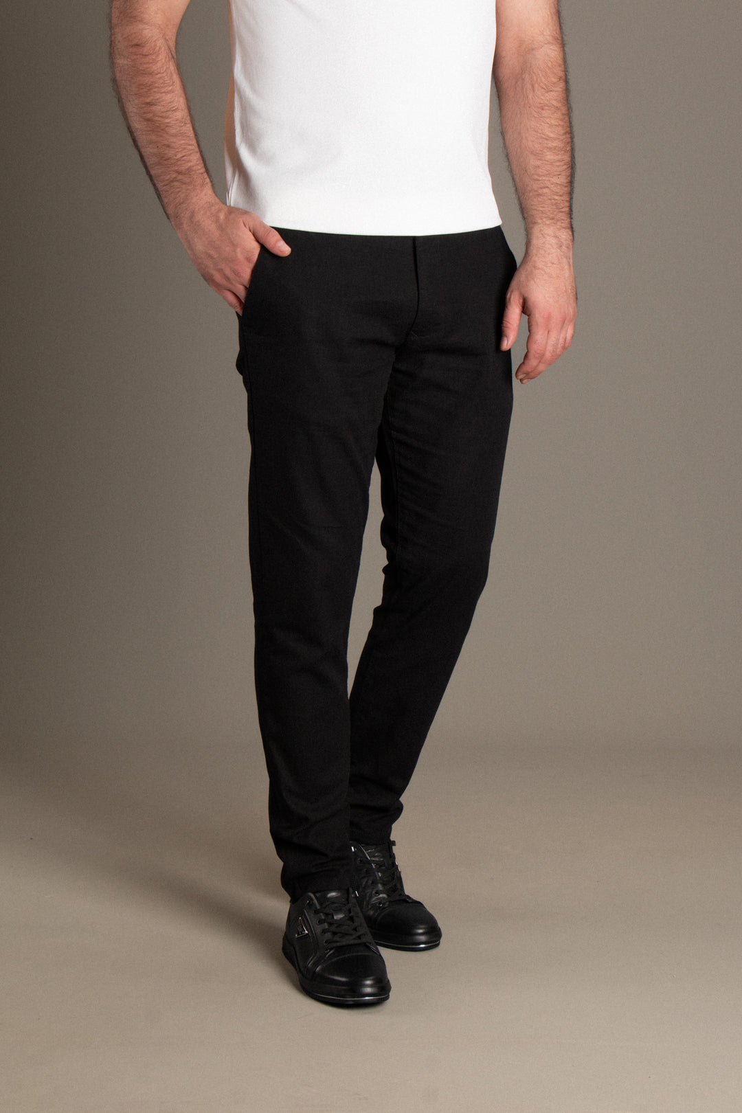 Slim Fit Keten Pantolon
