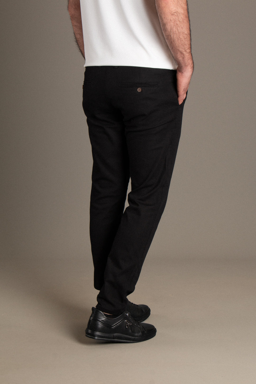 Slim Fit Keten Pantolon