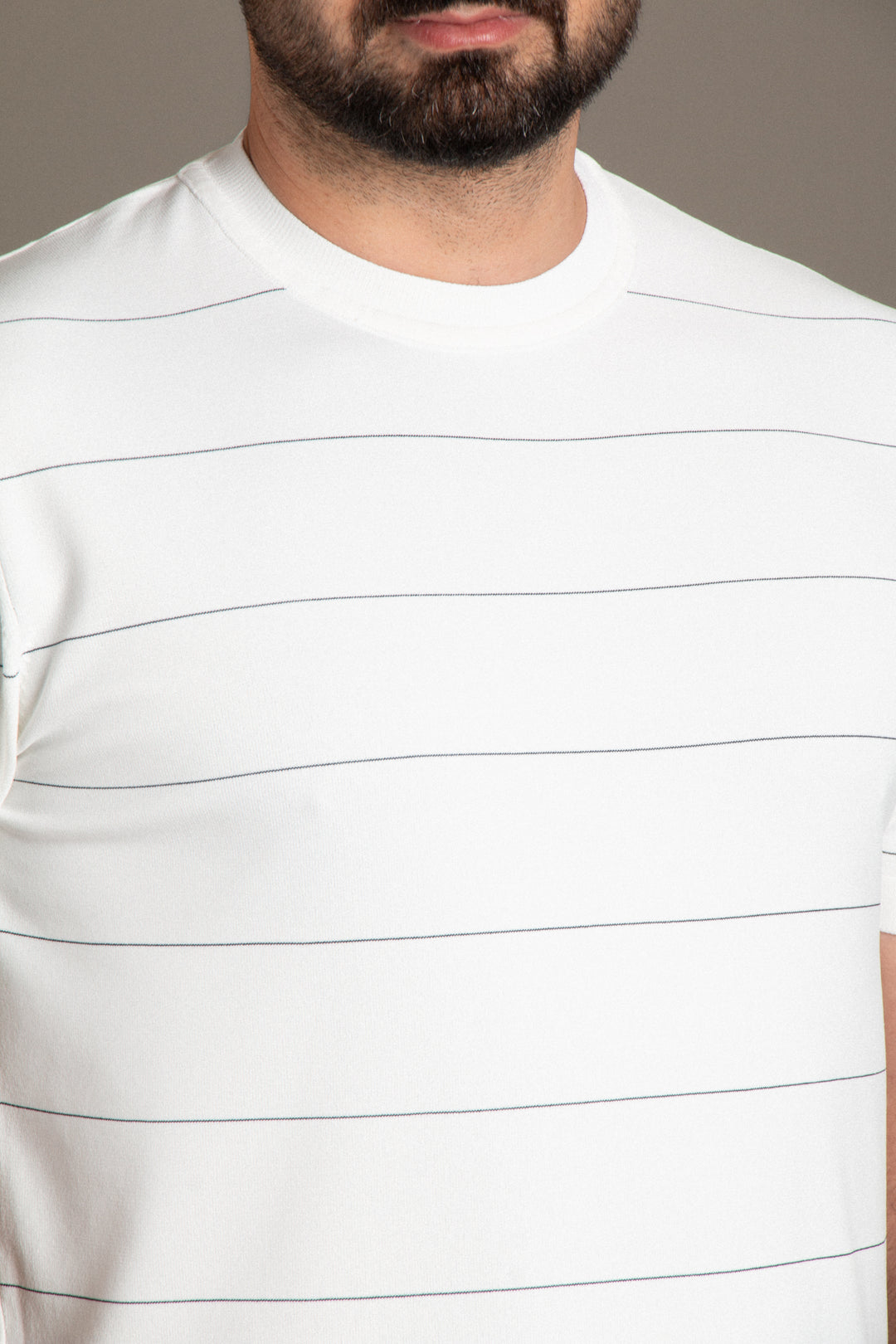 Çizgili Triko T-Shirt