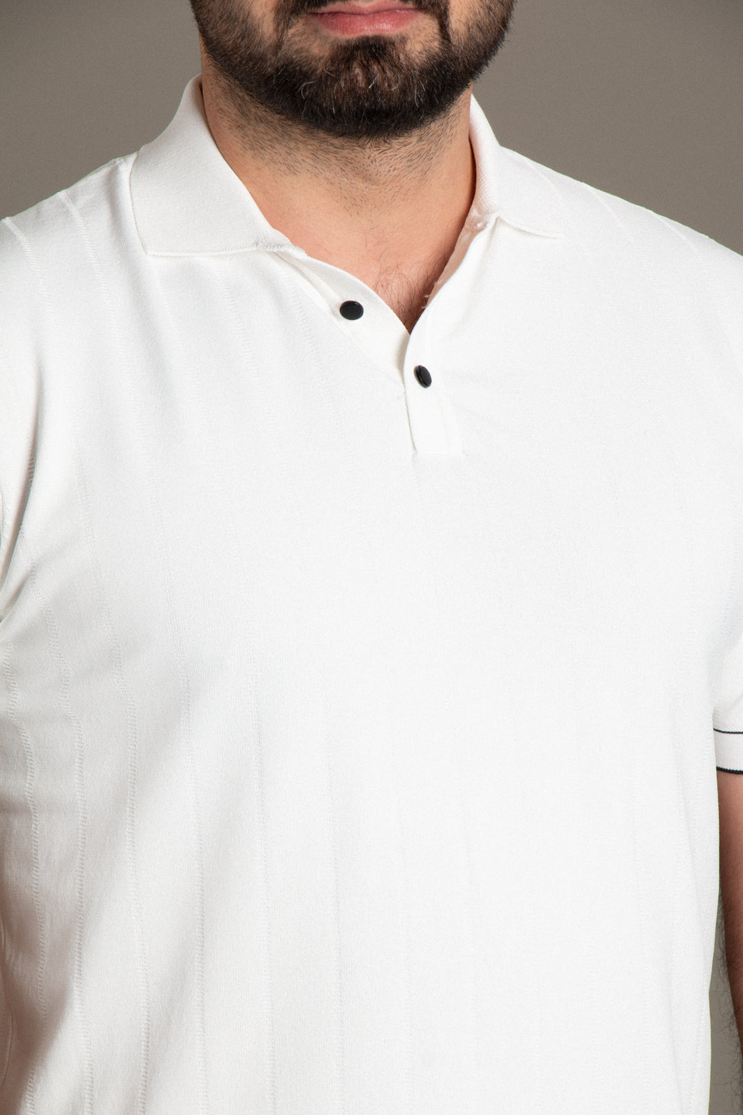 Desenli Dokulu Polo Triko T-Shirt