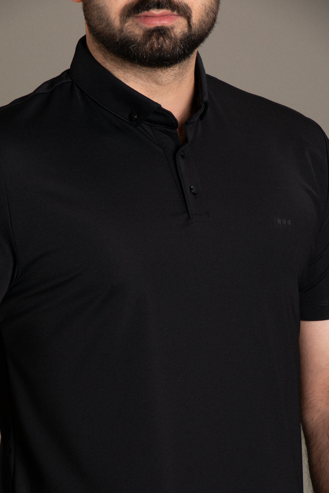 Diagonel Dokulu Polo T-Shirt