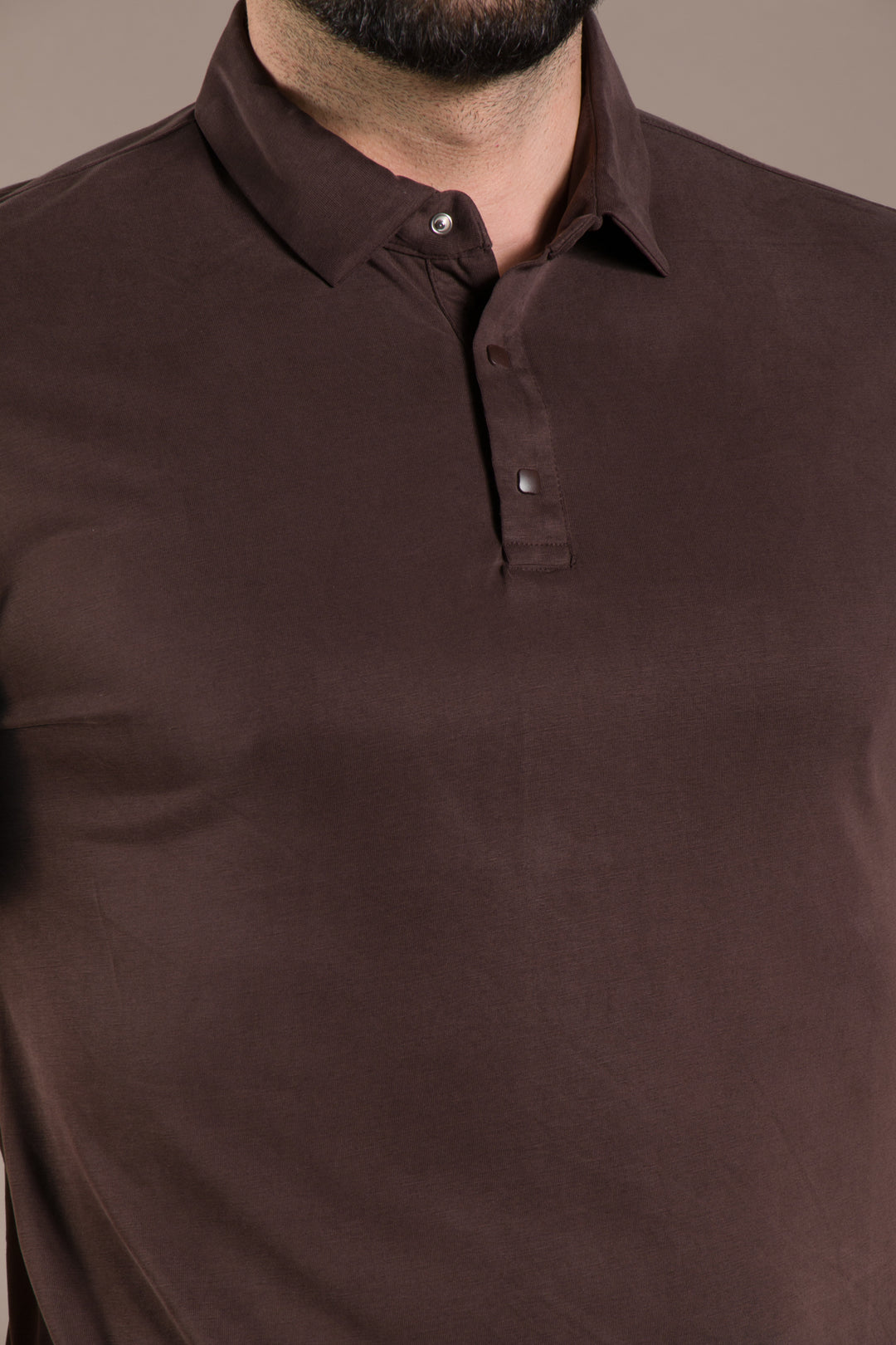 Yaka Detaylı Modal T-Shirt