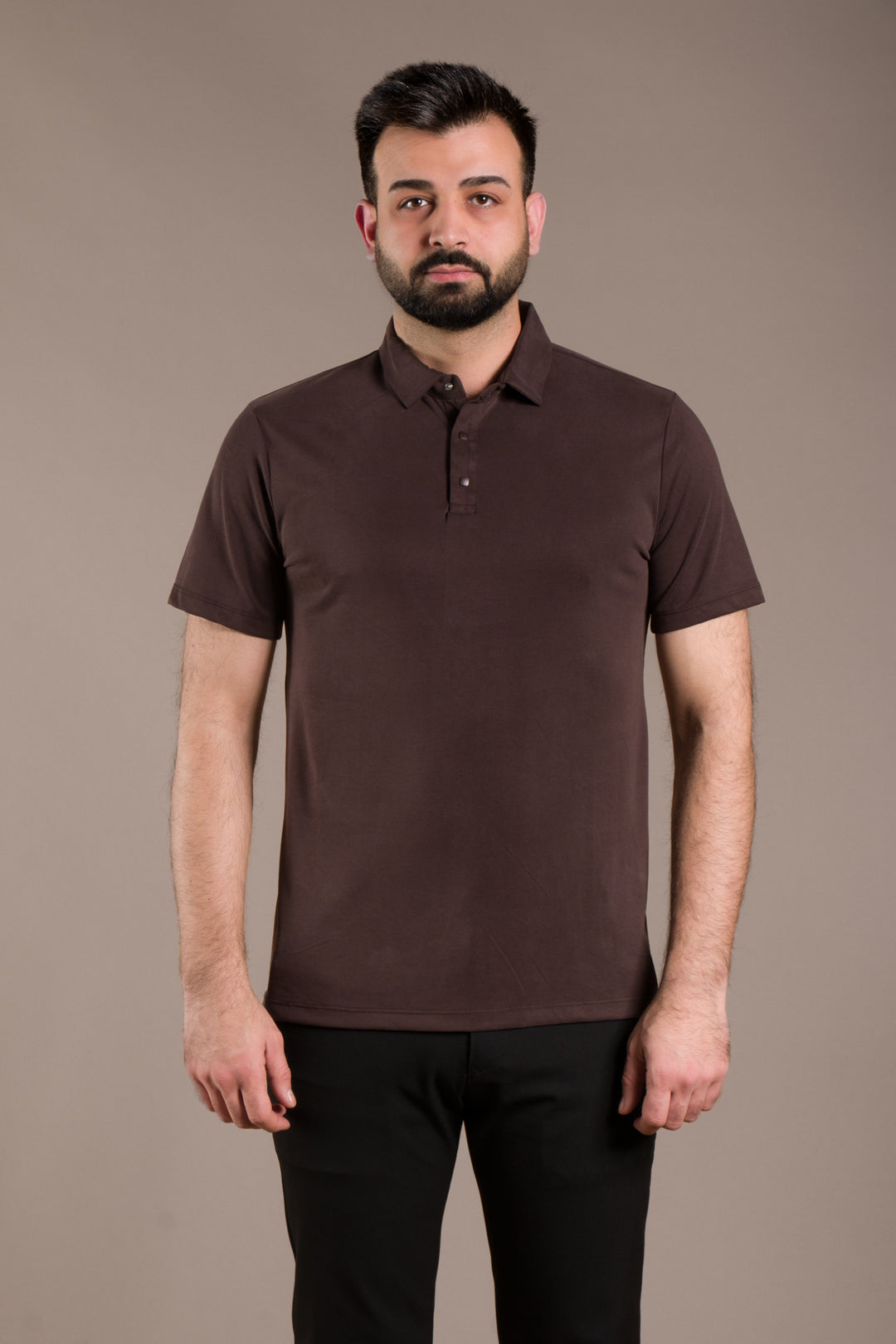 Yaka Detaylı Modal T-Shirt