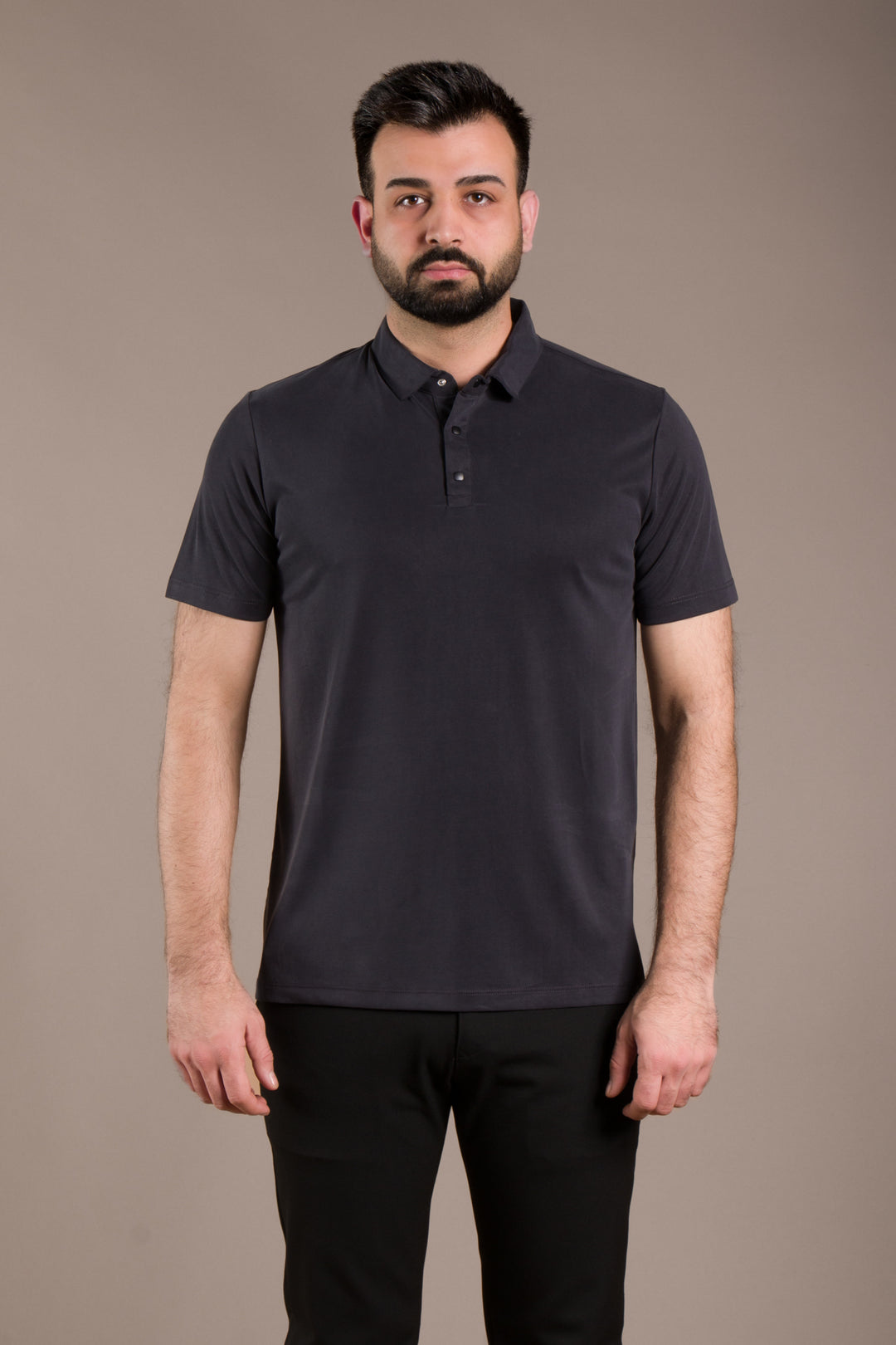 Yaka Detaylı Modal T-Shirt