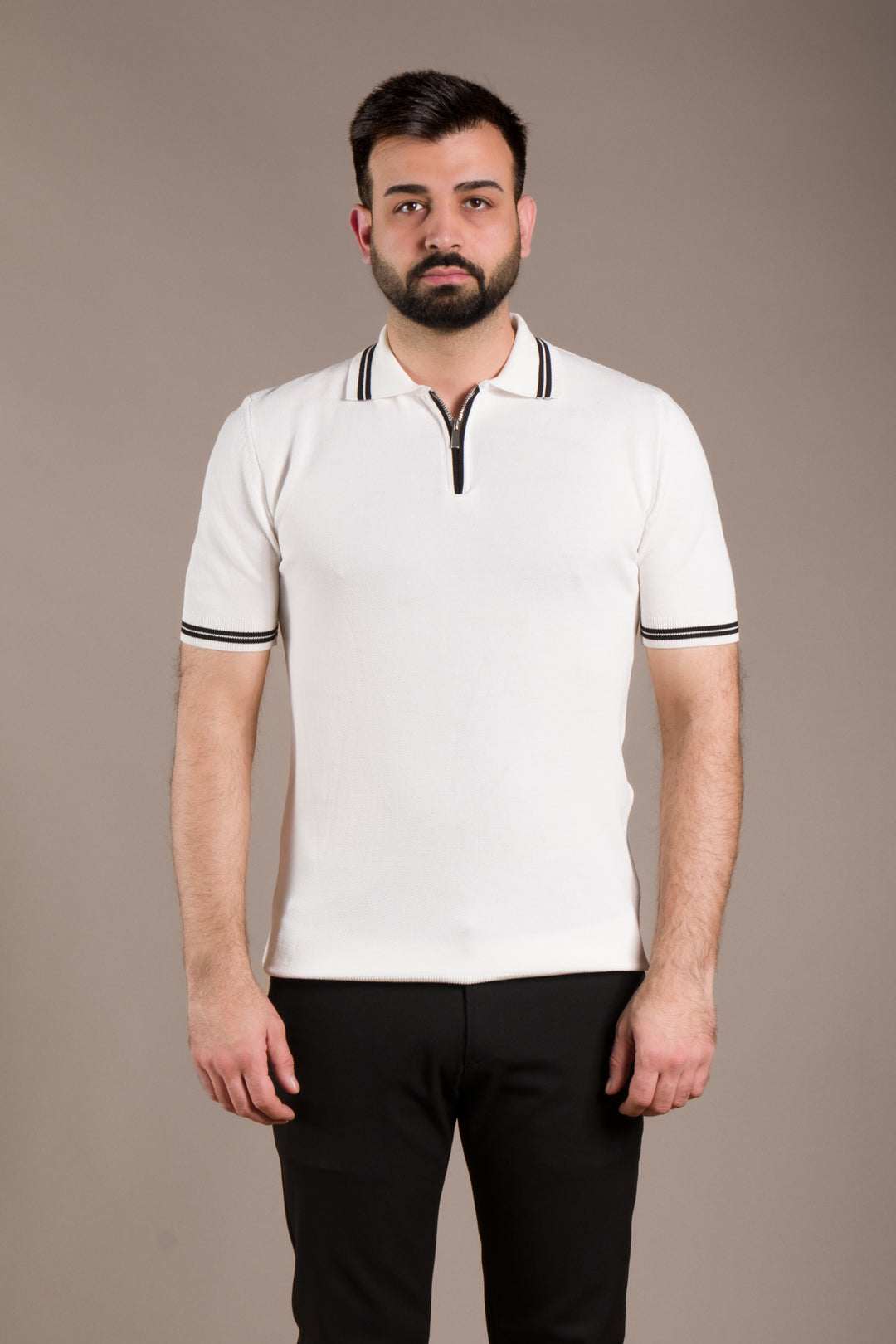 Yaka Detaylı Polo T-Shirt
