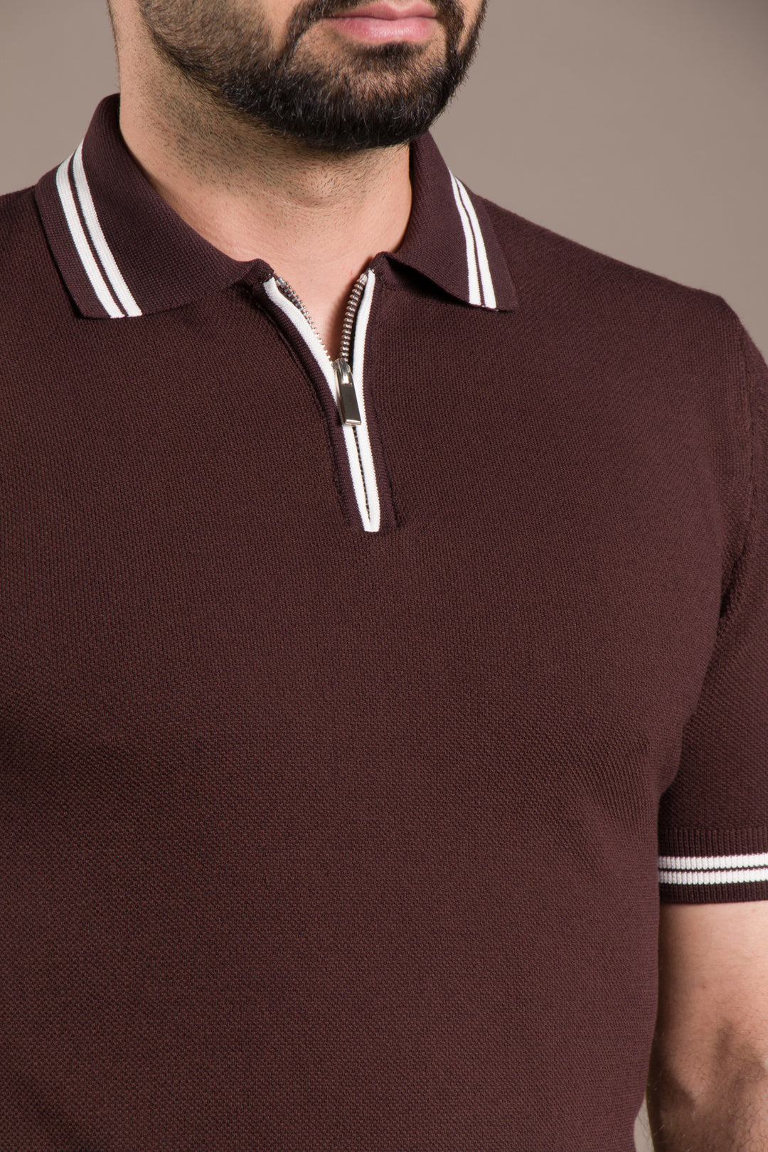 Yaka Detaylı Polo T-Shirt