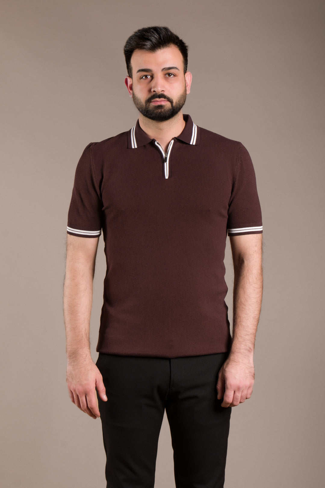 Yaka Detaylı Polo T-Shirt
