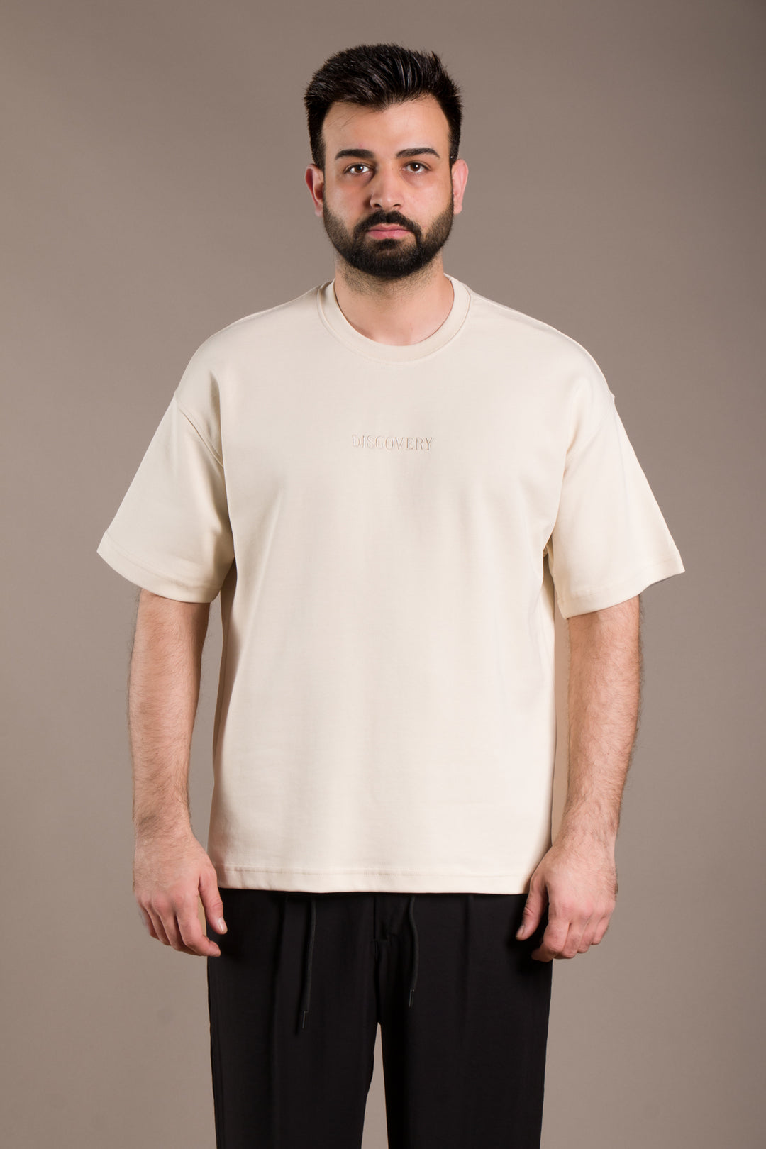 Oversize Sırt Desenli T-Shirt