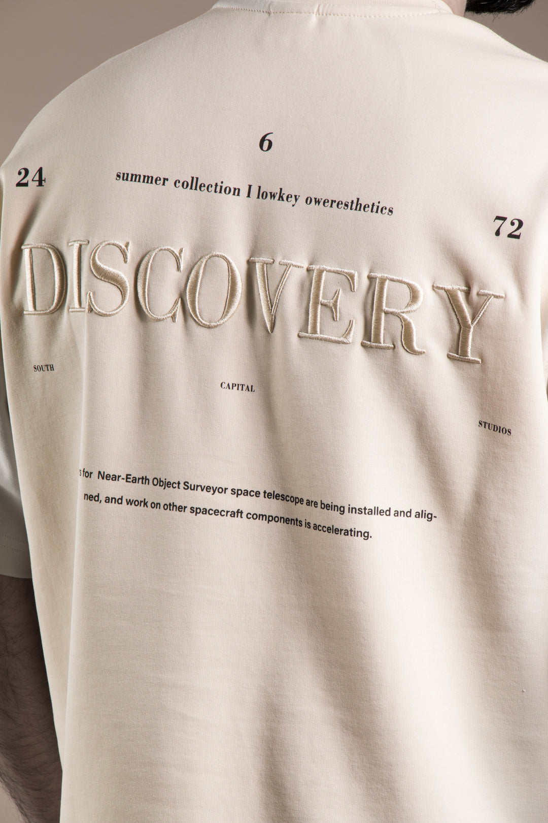 Oversize Sırt Desenli T-Shirt