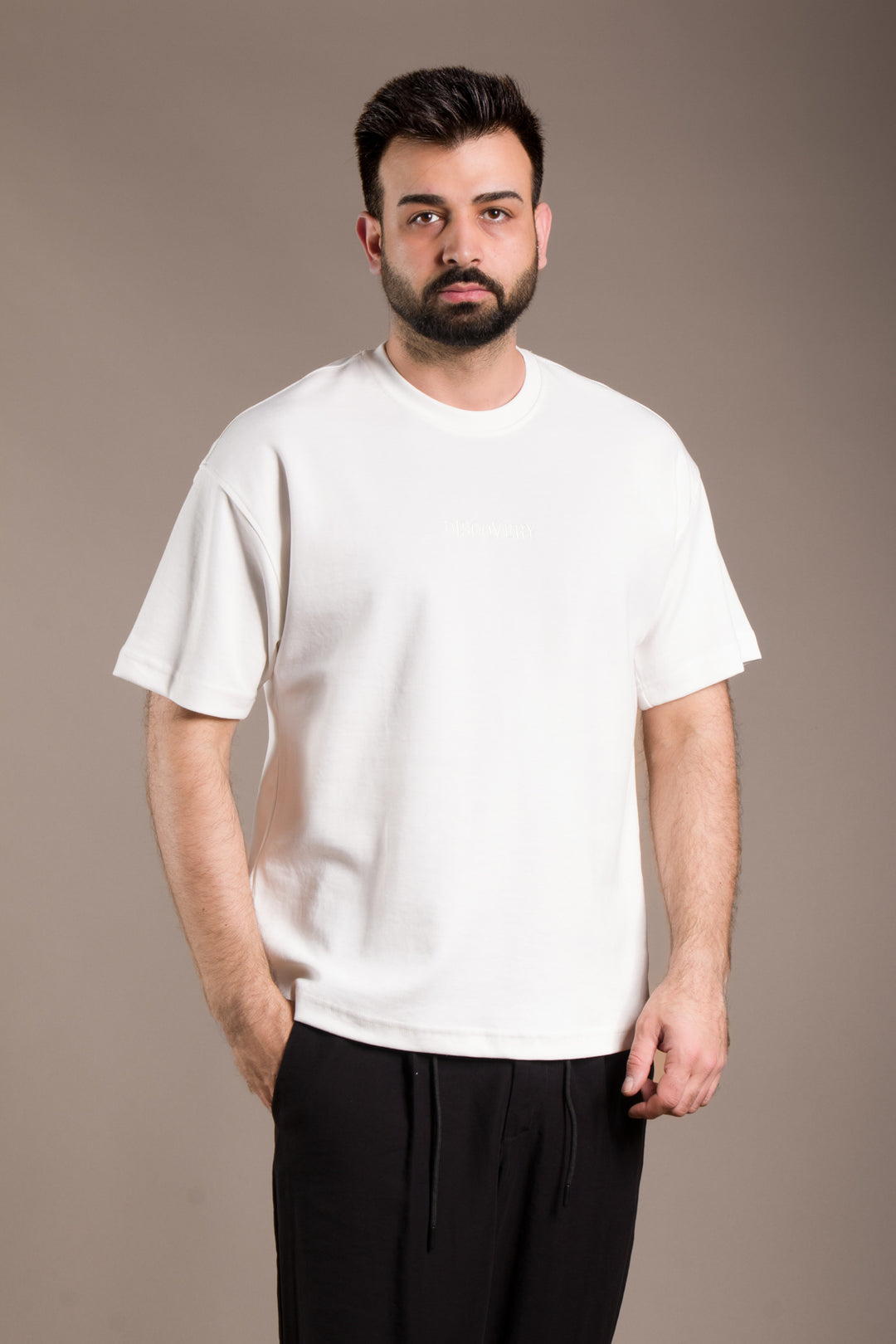 Oversize Sırt Desenli T-Shirt