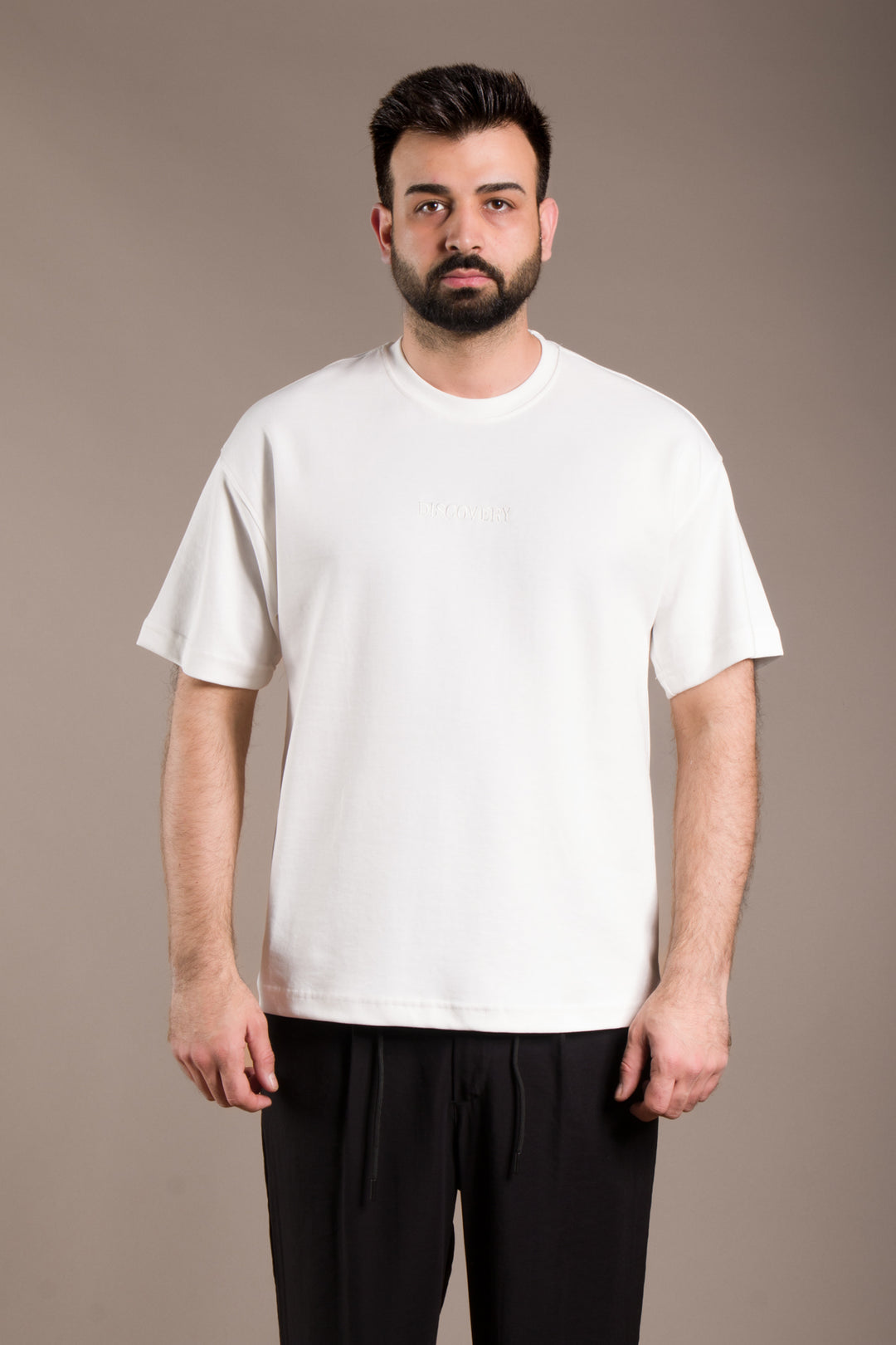 Oversize Sırt Desenli T-Shirt