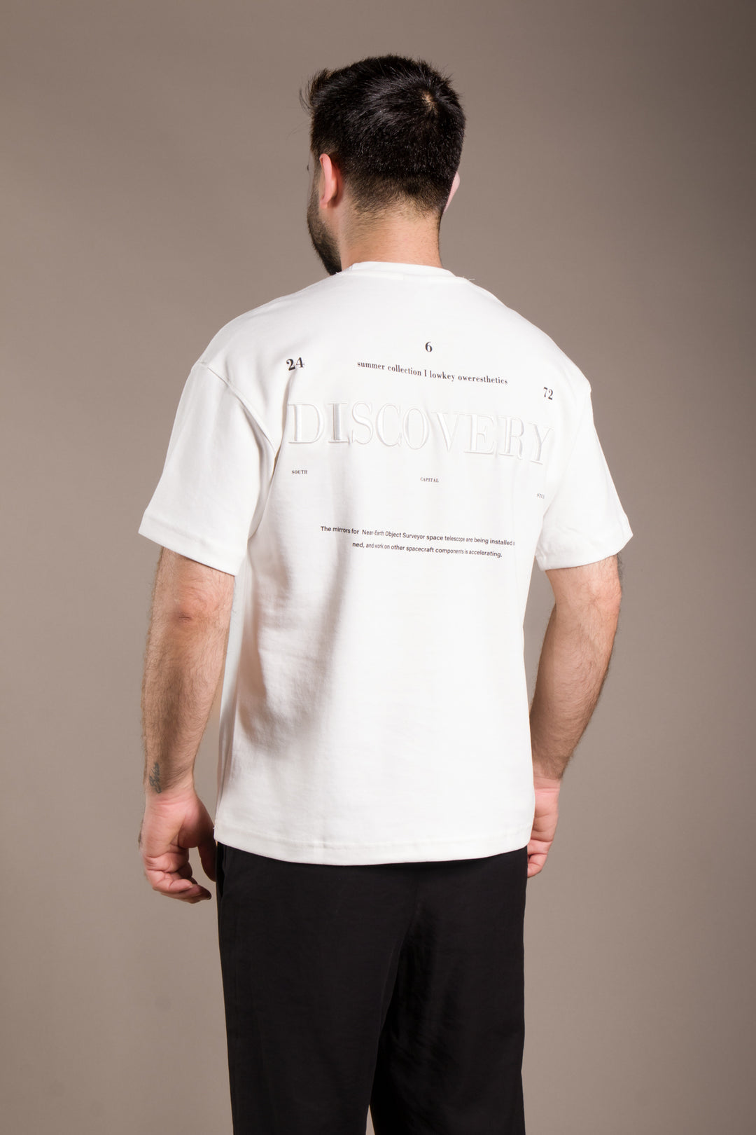 Oversize Sırt Desenli T-Shirt