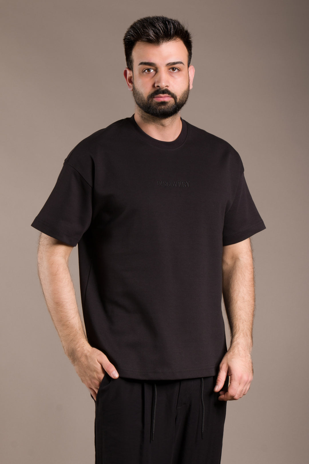 Oversize Sırt Desenli T-Shirt