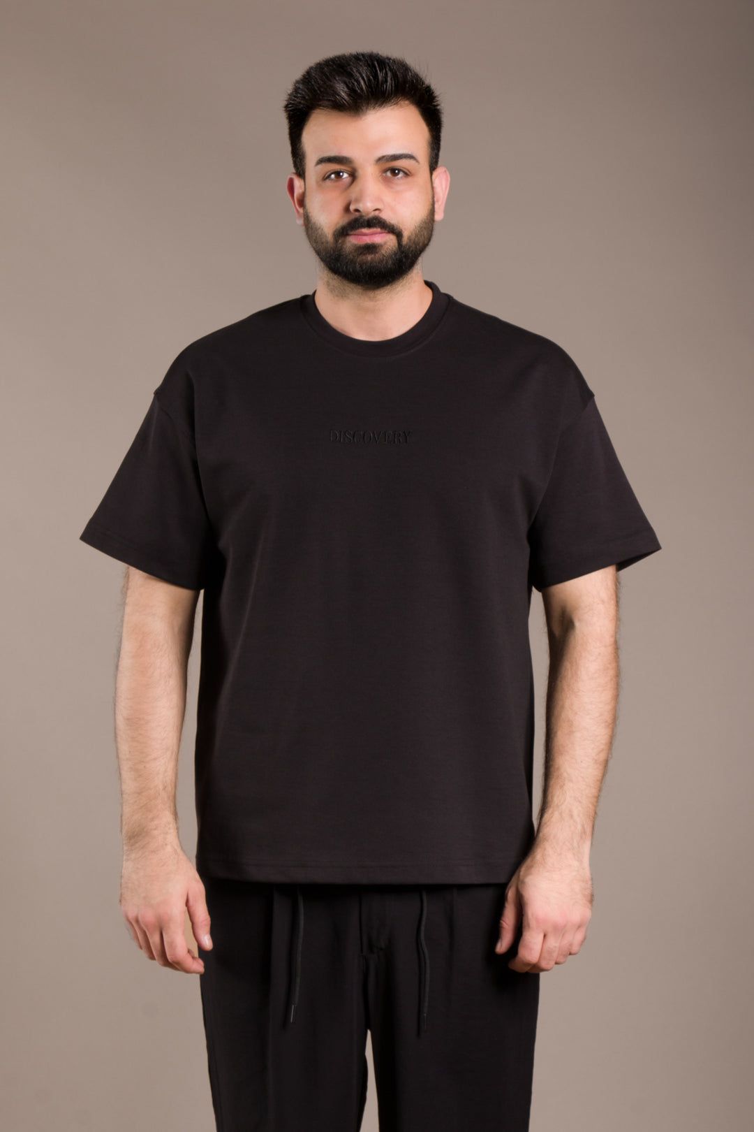 Oversize Sırt Desenli T-Shirt