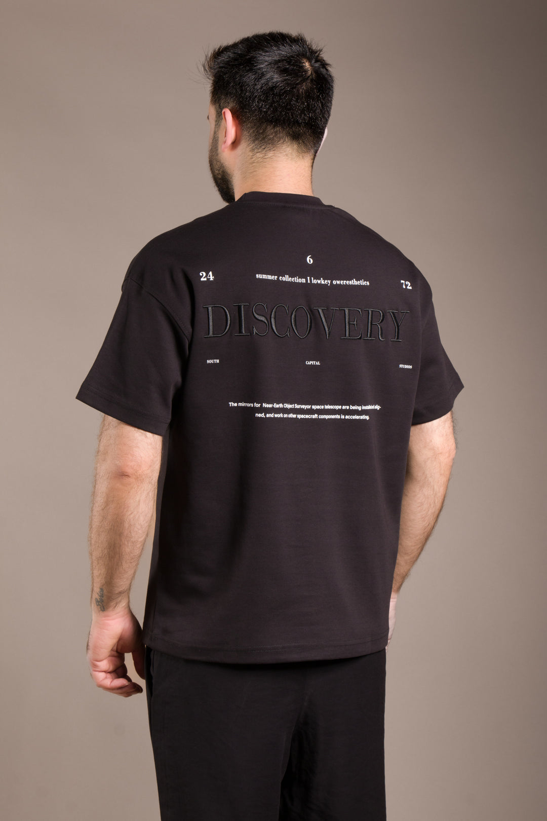 Oversize Sırt Desenli T-Shirt