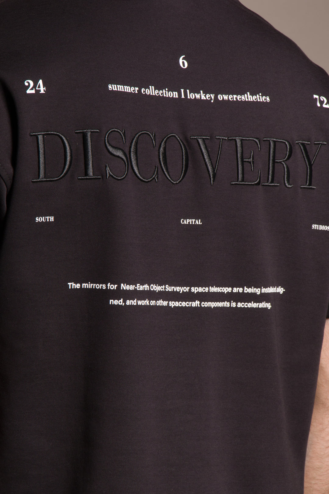 Oversize Sırt Desenli T-Shirt