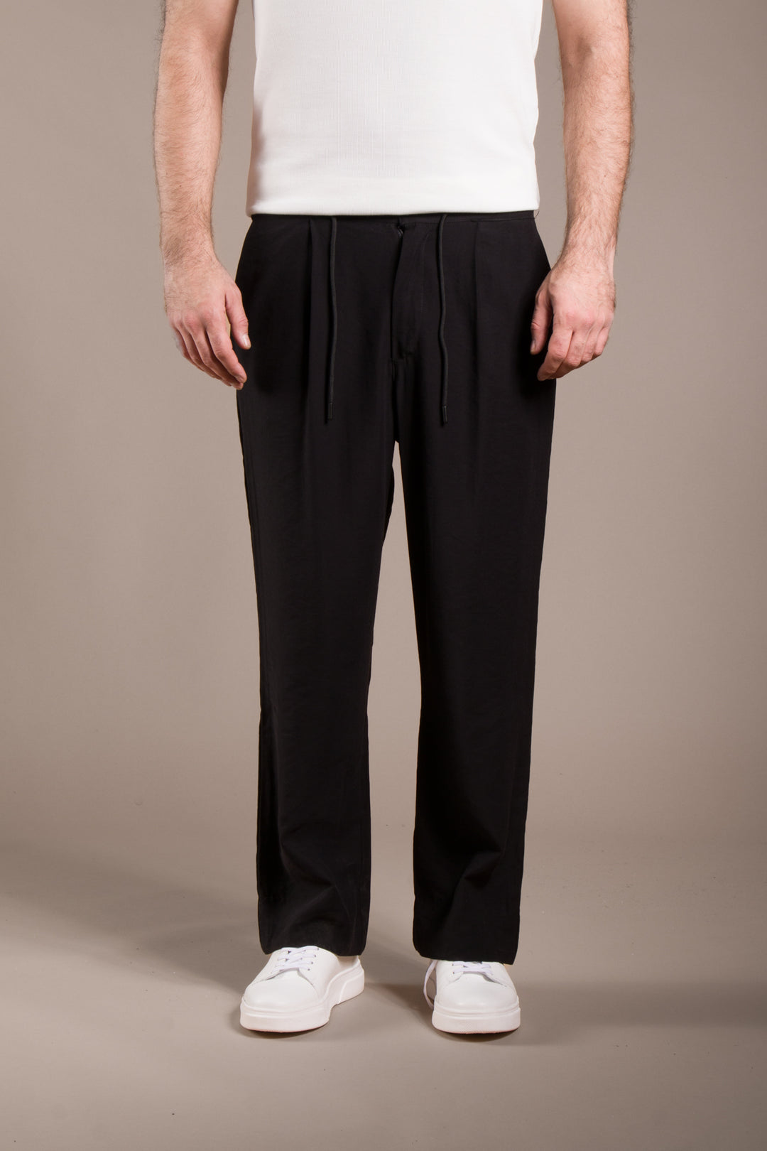 Pileli İpli Baggy Pantolon