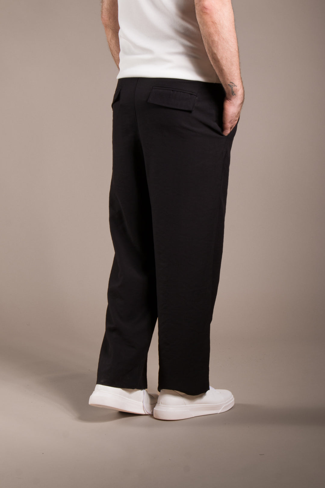Pileli İpli Baggy Pantolon
