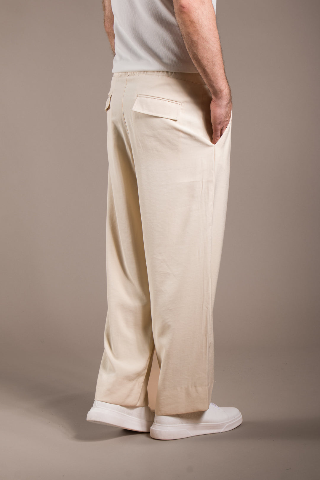 Pileli İpli Baggy Pantolon