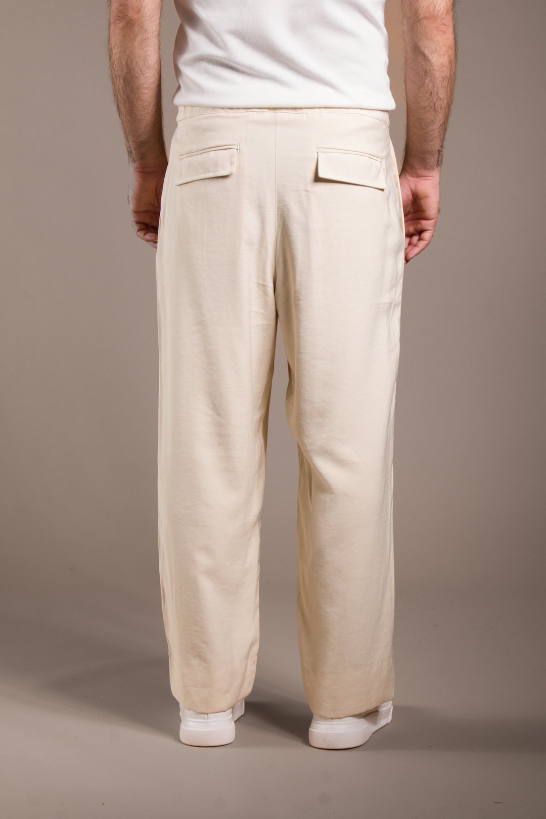 Pileli İpli Baggy Pantolon