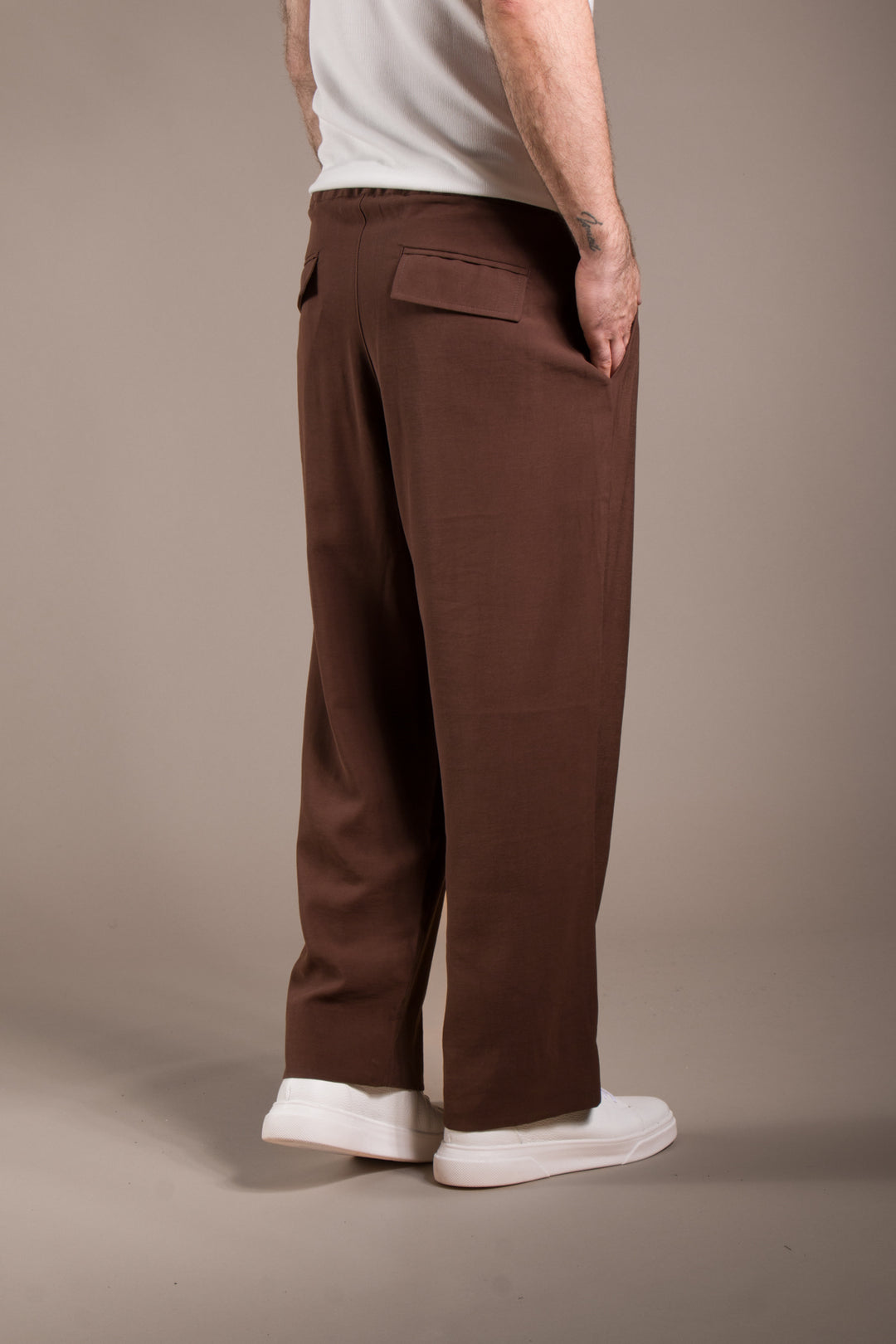 Pileli İpli Baggy Pantolon