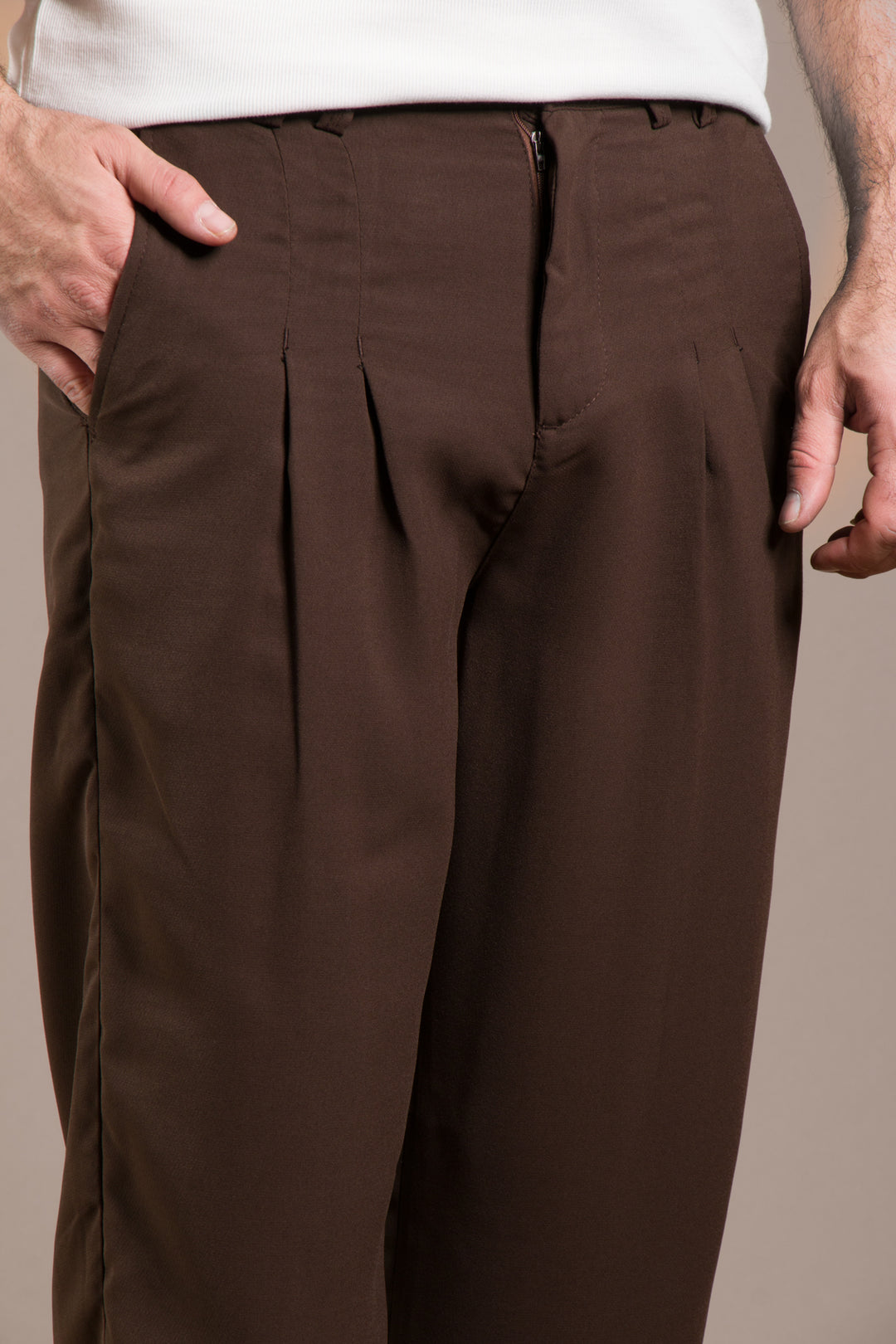 Pileli Baggy Fit Pantolon