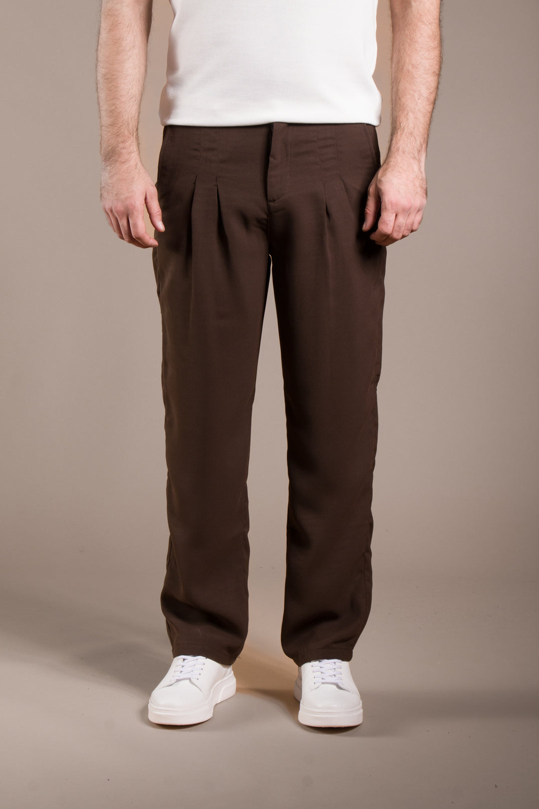 Pileli Baggy Fit Pantolon