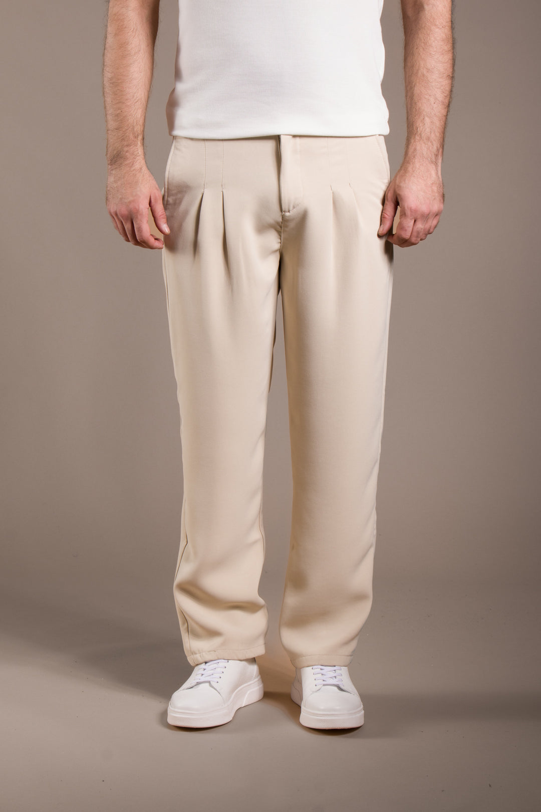 Pileli Baggy Fit Pantolon