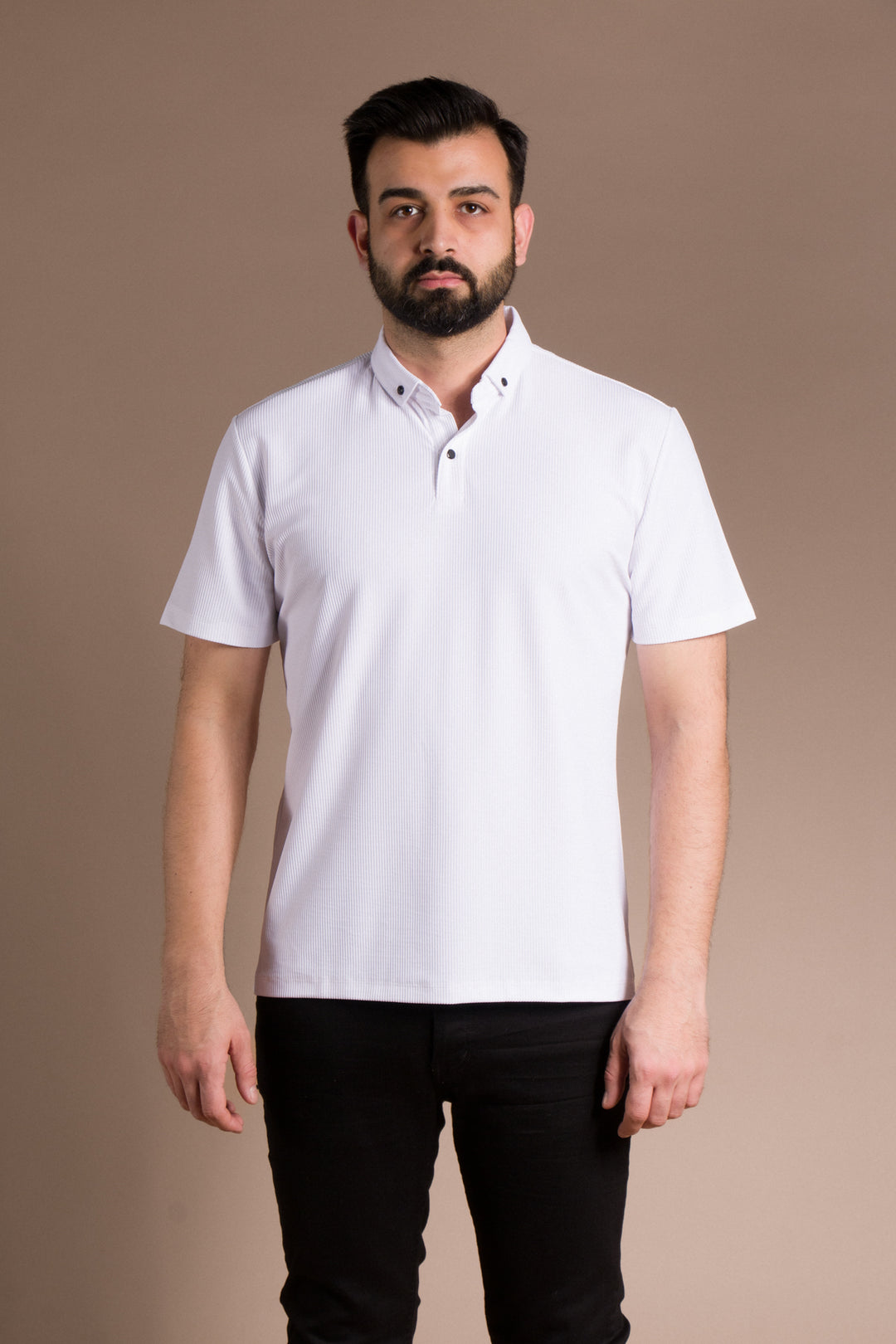 Dokulu Polo Yaka T-Shirt