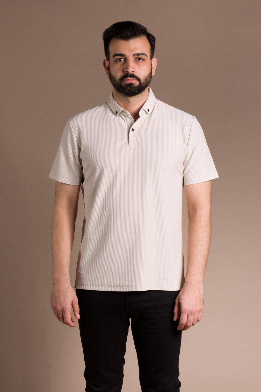 Dokulu Polo Yaka T-Shirt