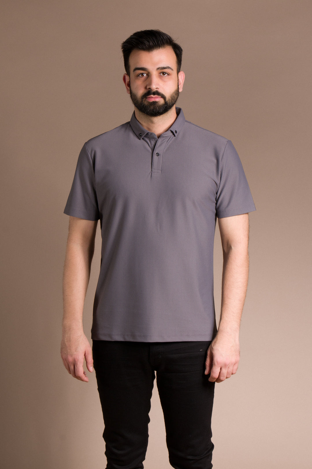 Dokulu Polo Yaka T-Shirt