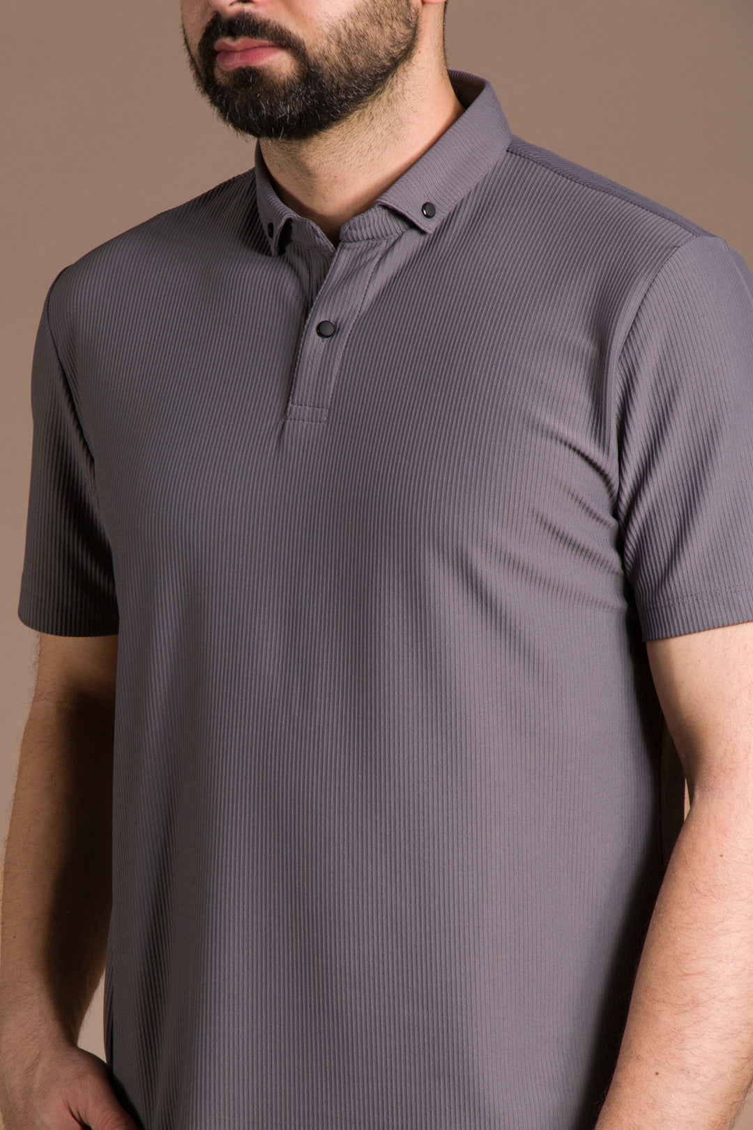 Dokulu Polo Yaka T-Shirt
