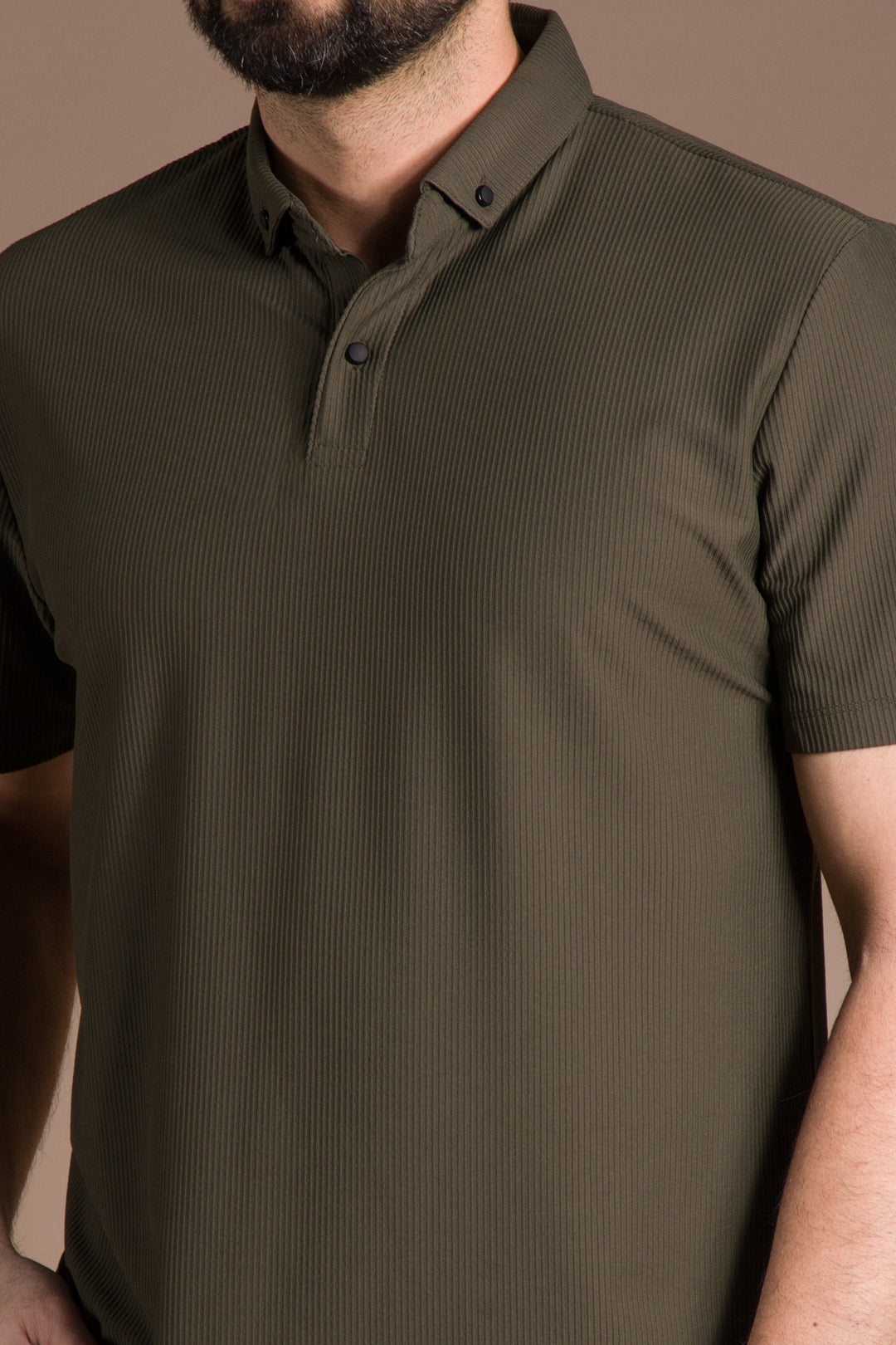 Dokulu Polo Yaka T-Shirt