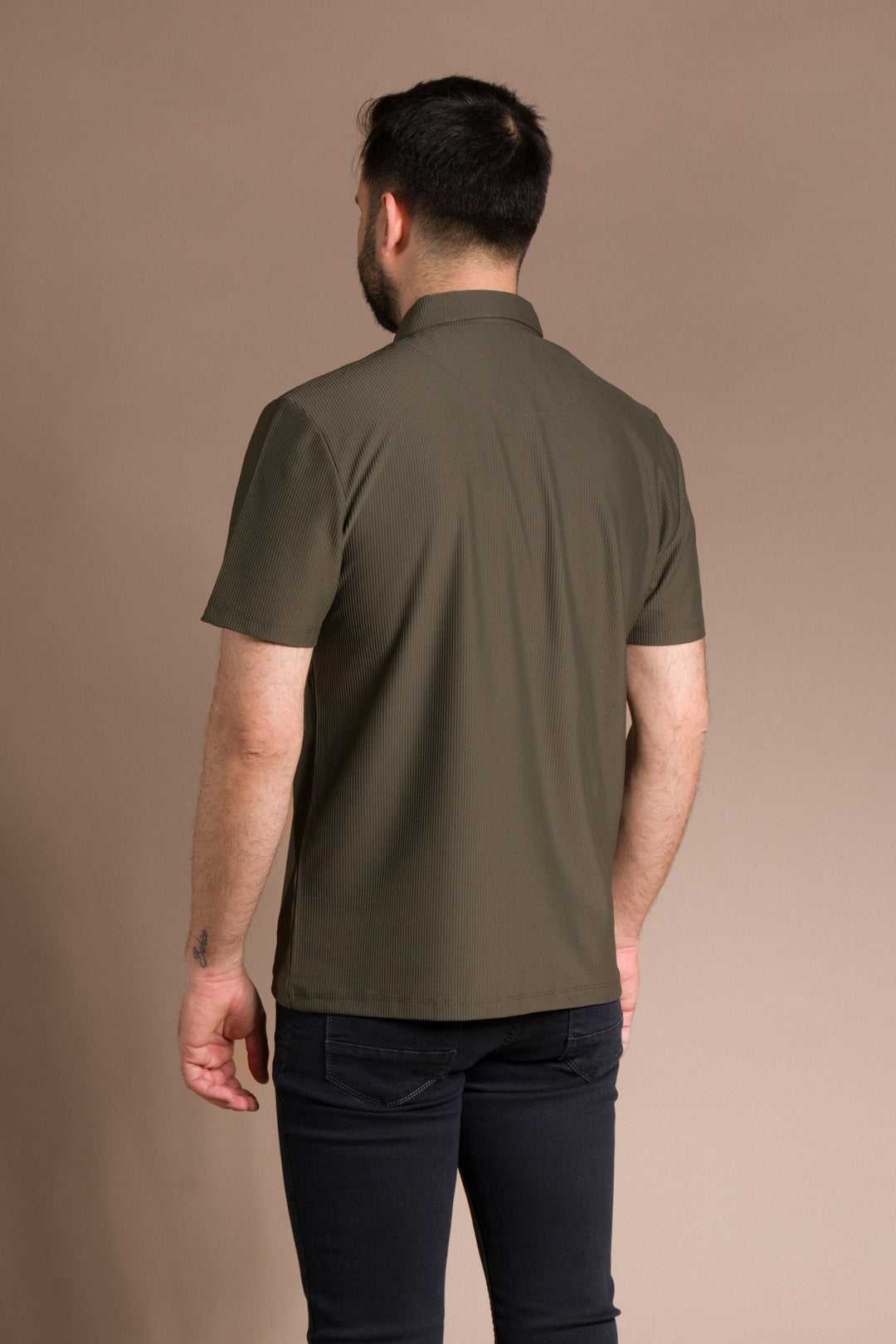 Dokulu Polo Yaka T-Shirt