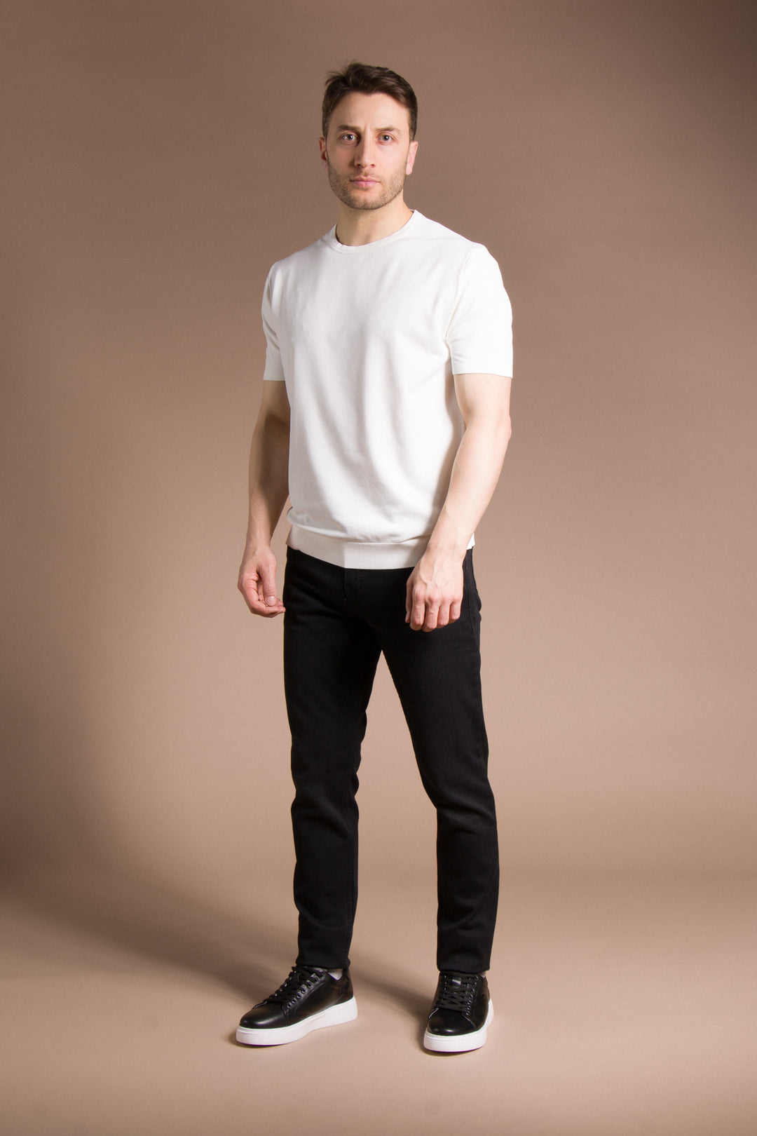 Basic Triko T-Shirt O Yaka