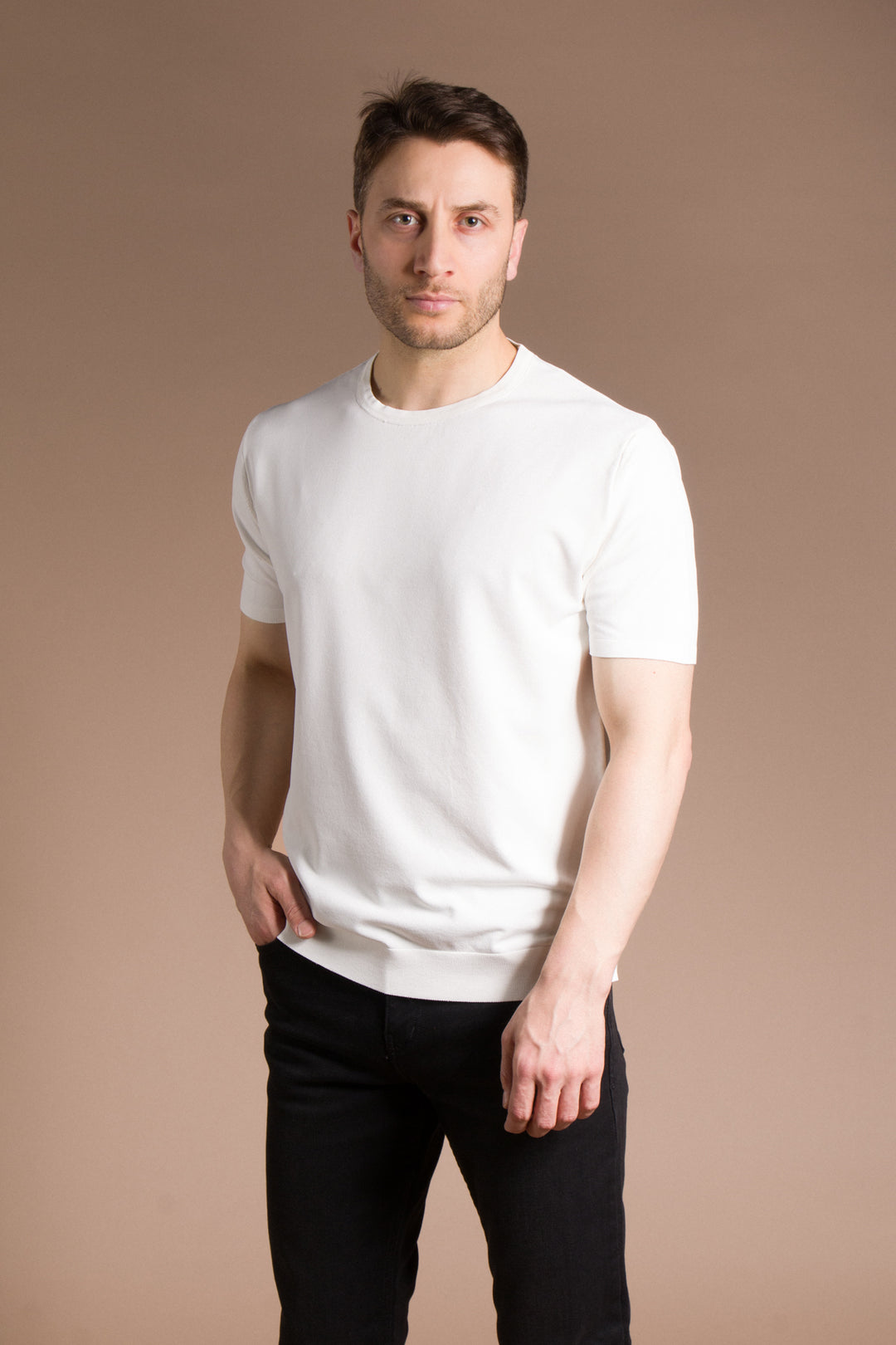 Basic Triko T-Shirt O Yaka
