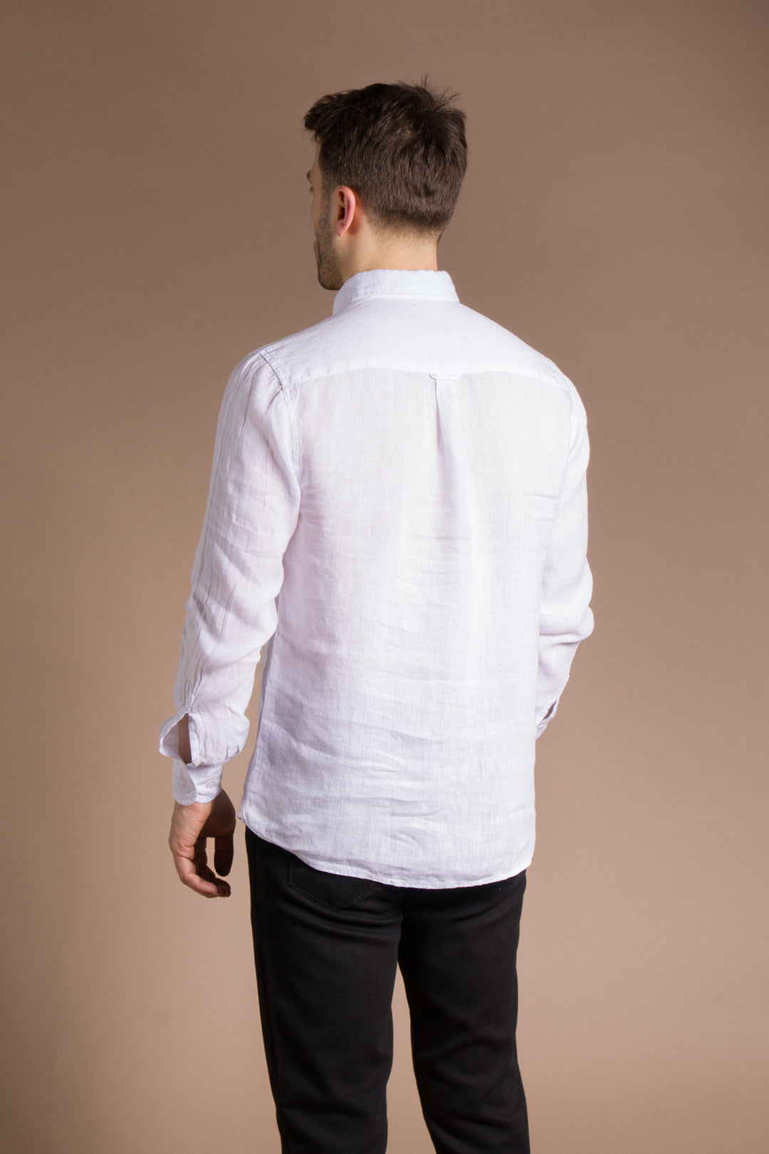 Linen Keten Uzun Kol Gömlek