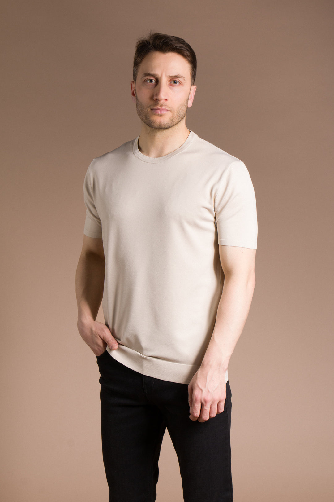 Basic Triko T-Shirt O Yaka