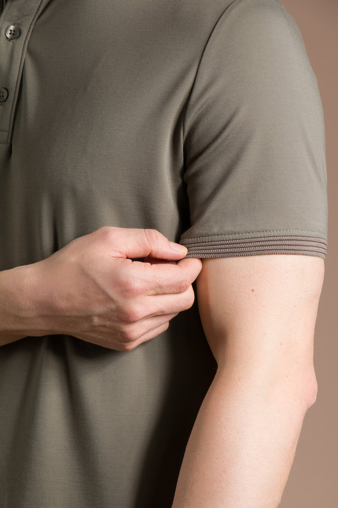 Triko Yakalı Düz Polo T-Shirt