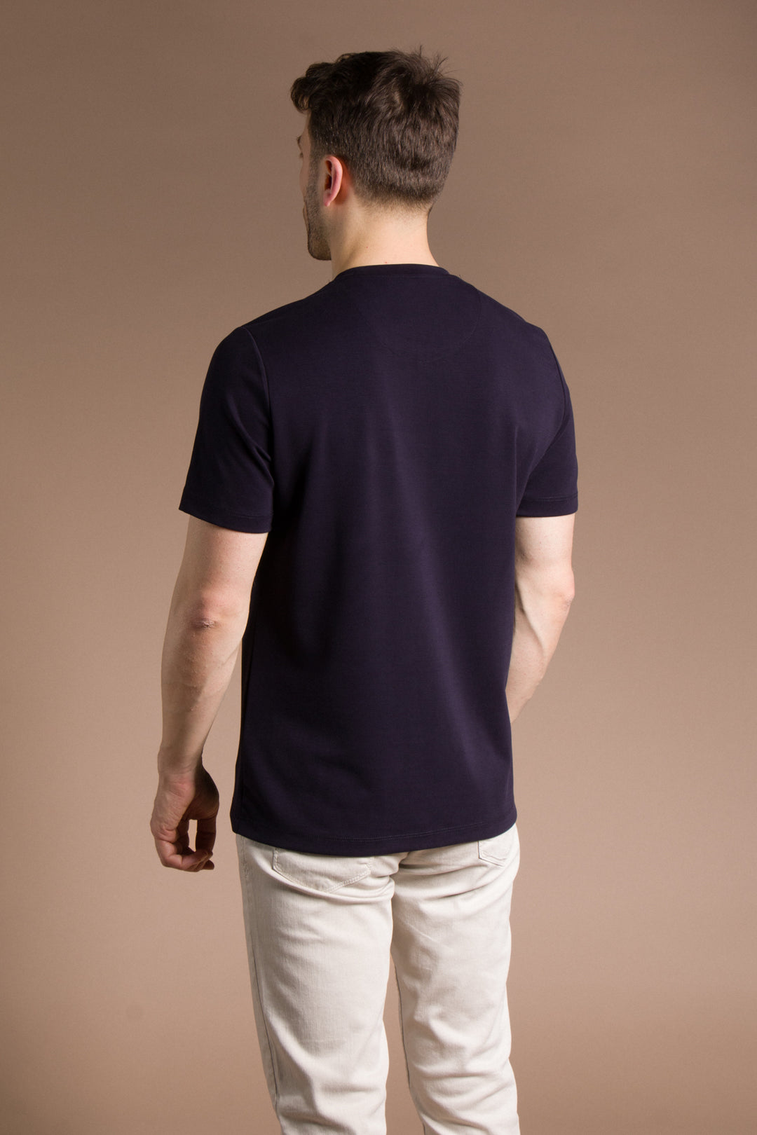 O Yaka Düz Basic T-Shirt