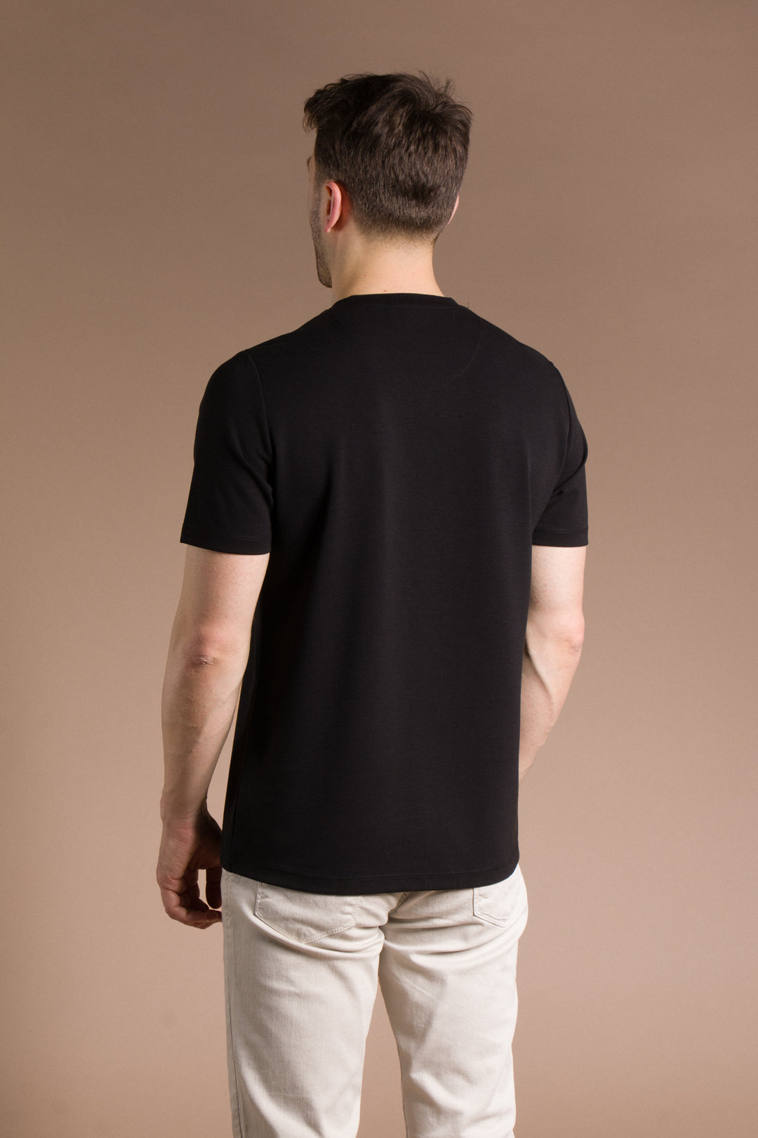 O Yaka Düz Basic T-Shirt