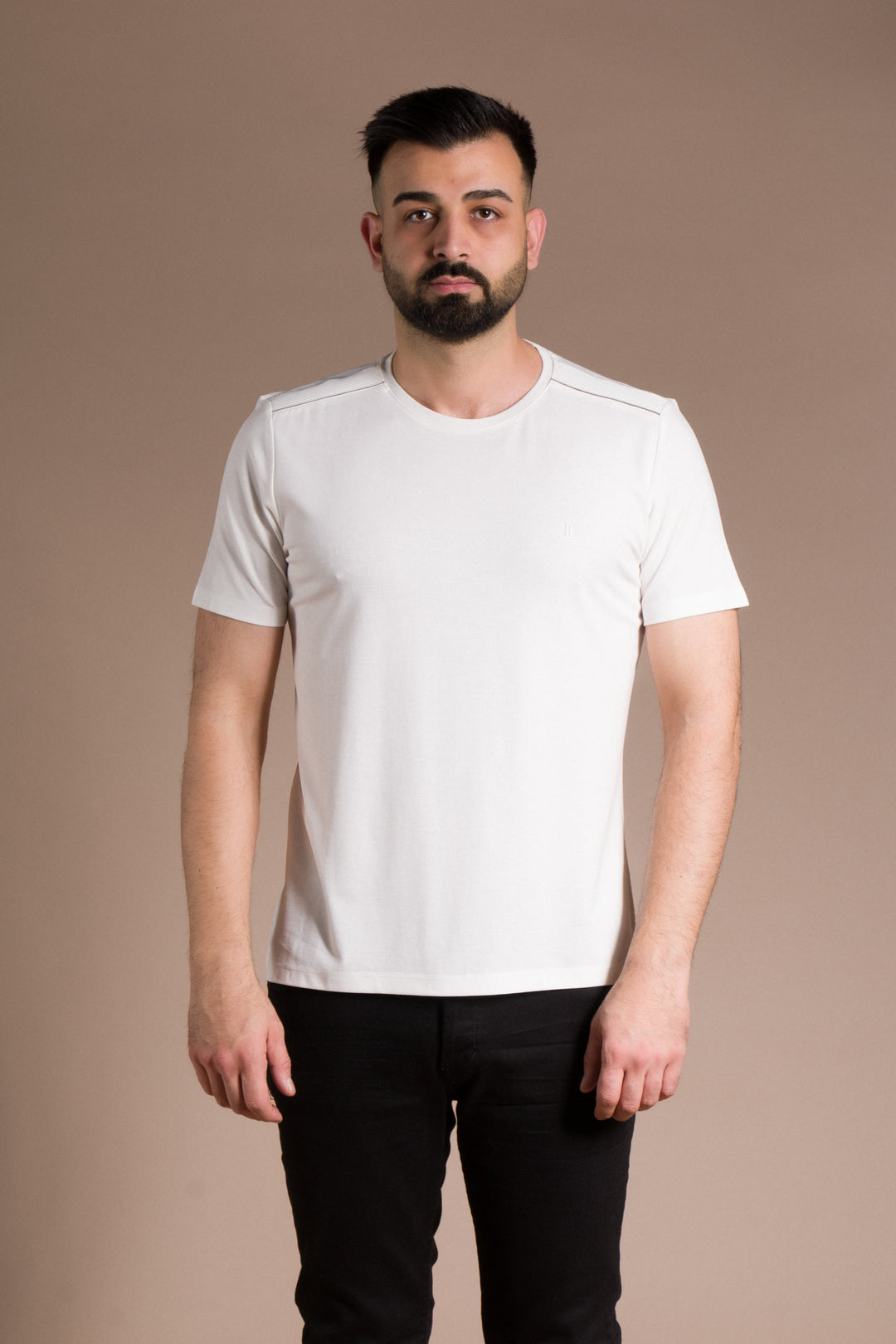Omuz Detaylı Basic T-Shirt
