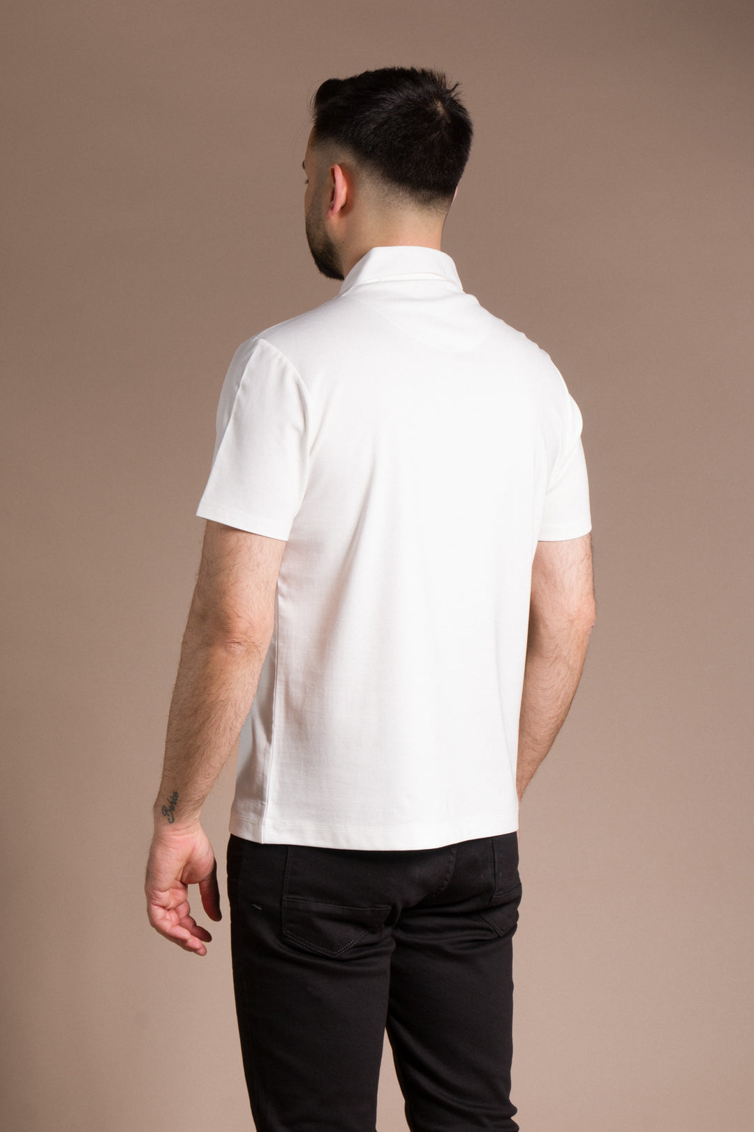 Fermuar Detaylı Polo Yaka T-Shirt