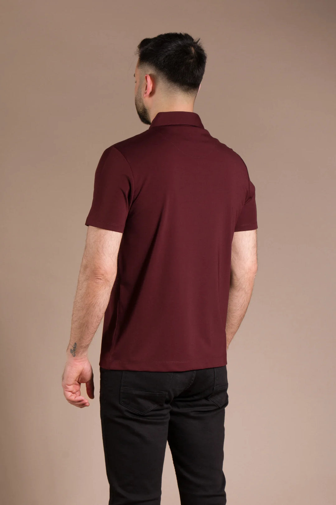 Fermuar Detaylı Polo Yaka T-Shirt
