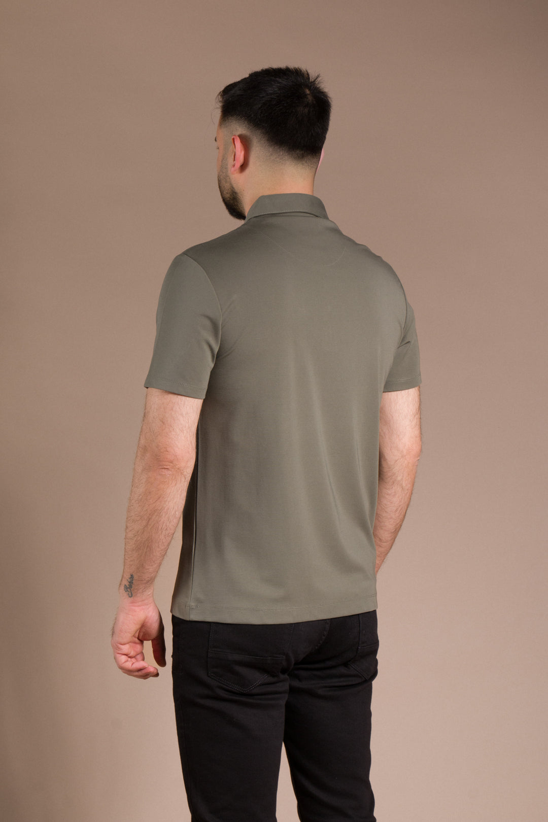 Fermuar Detaylı Polo Yaka T-Shirt