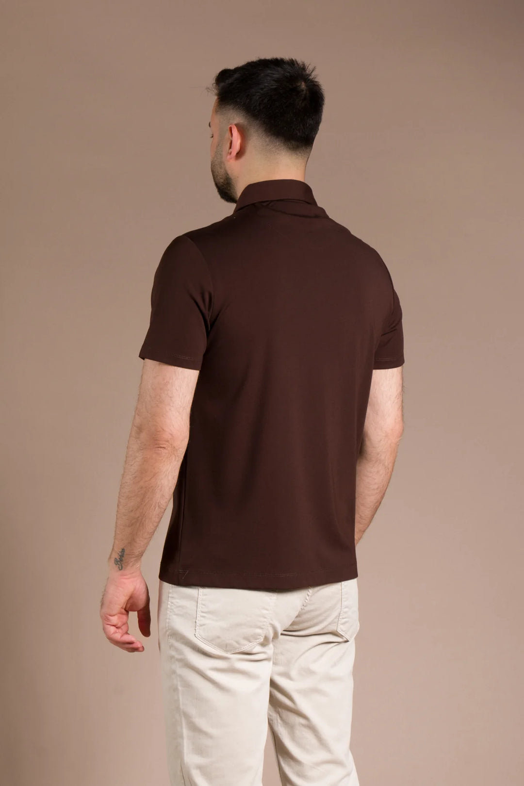 Fermuar Detaylı Polo Yaka T-Shirt