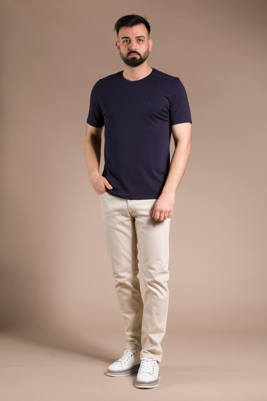 Omuz Detaylı Basic T-Shirt