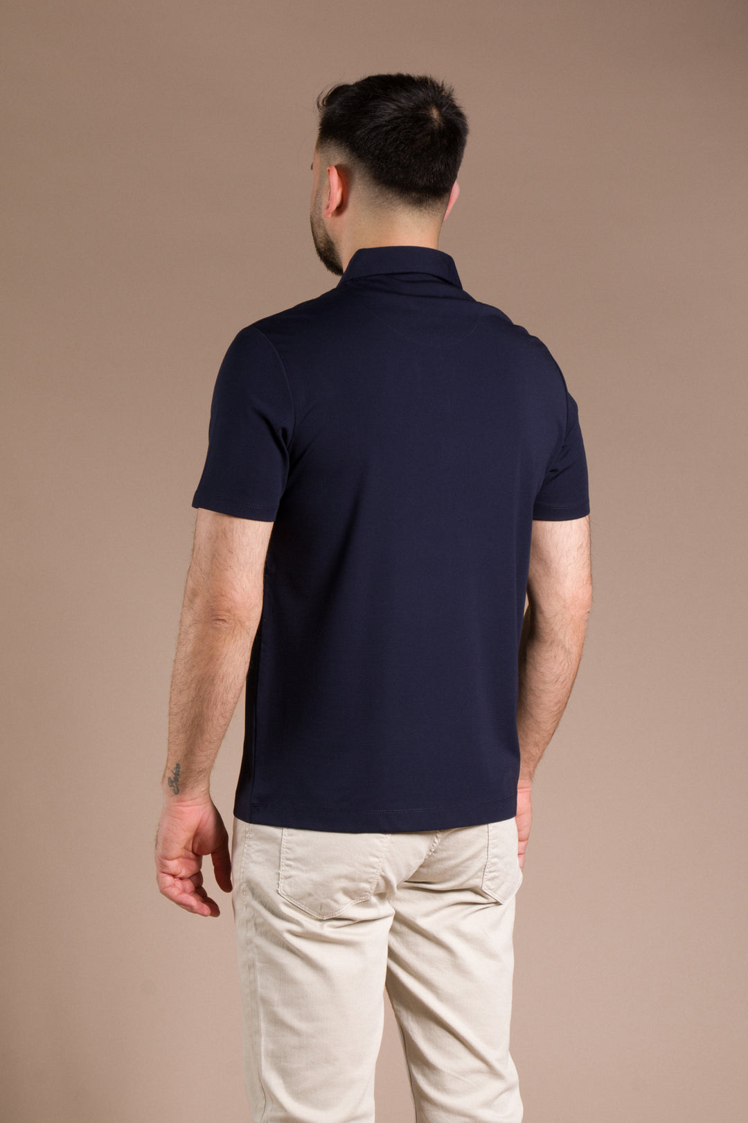 Fermuar Detaylı Polo Yaka T-Shirt