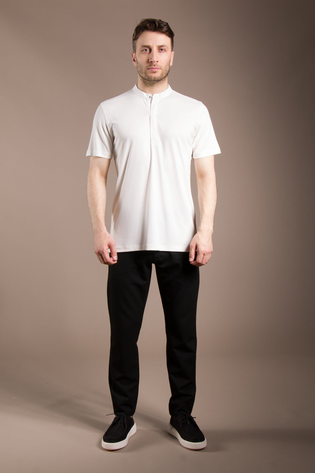 Çıtçıtlı Soft O Yaka T-Shirt